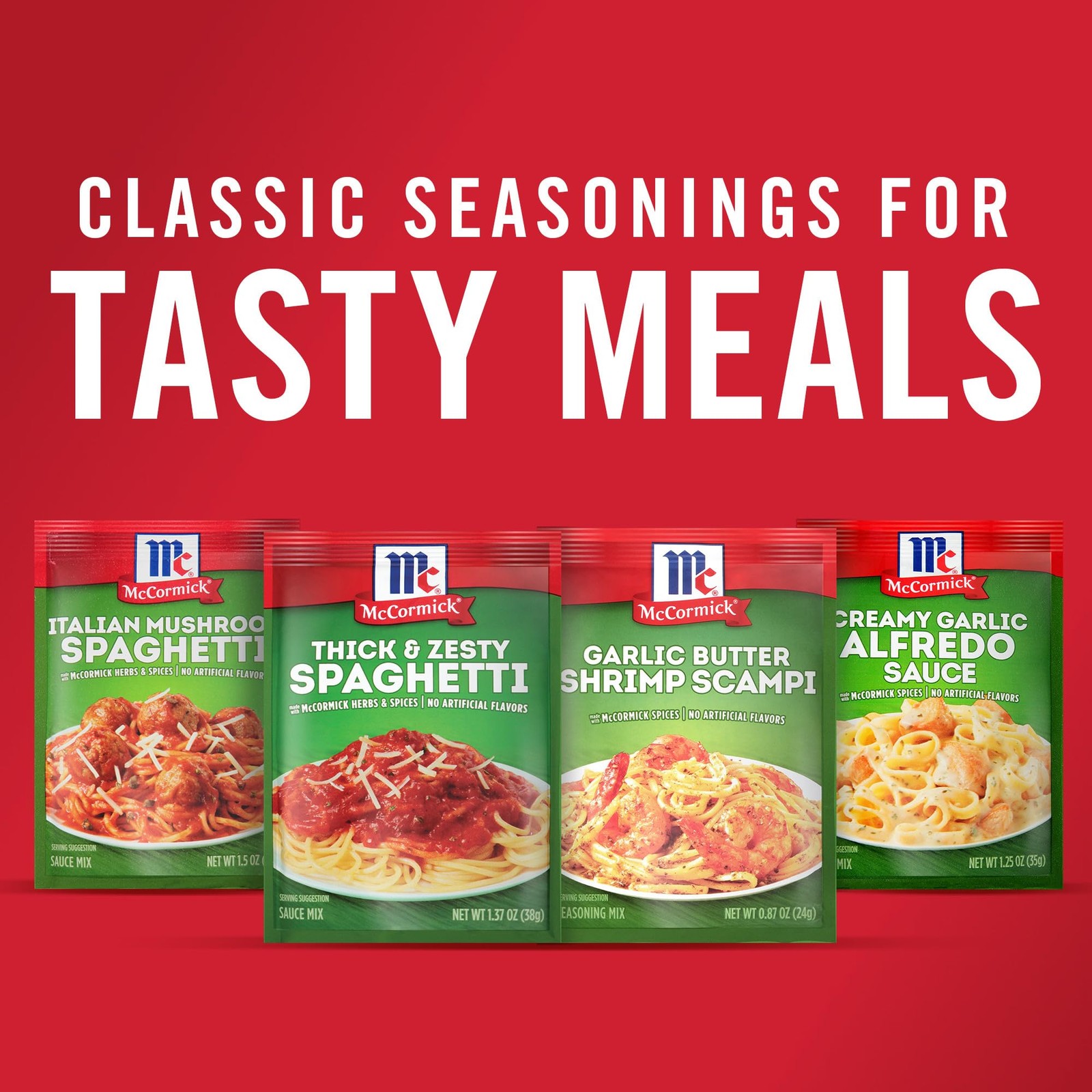 Spaghetti Sauce Seasoning Mix Thick & Zesty No Artificial Flavors Quick and Easy