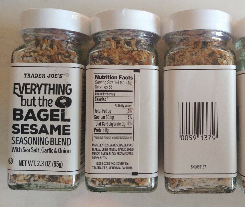 3x Trader Joe’s Everything but the Bagel Sesame Seasoning Blend Spice 2.3 oz ea