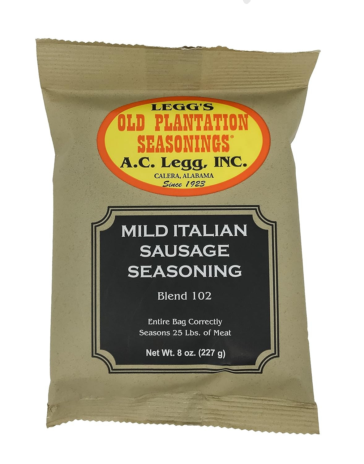 A.C. Legg – Mild Italian Sausage Seasoning – 8 Ounce