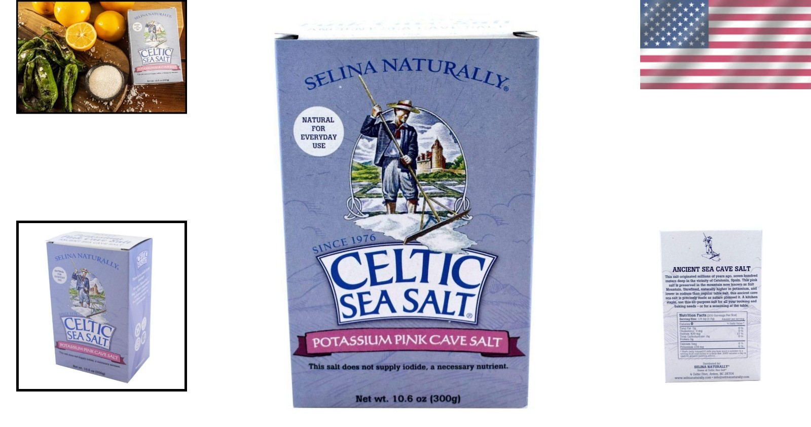 Pink Potassium Cave Salt 10.6 Oz – Extra Fine Grain, Naturally Light in Sodium