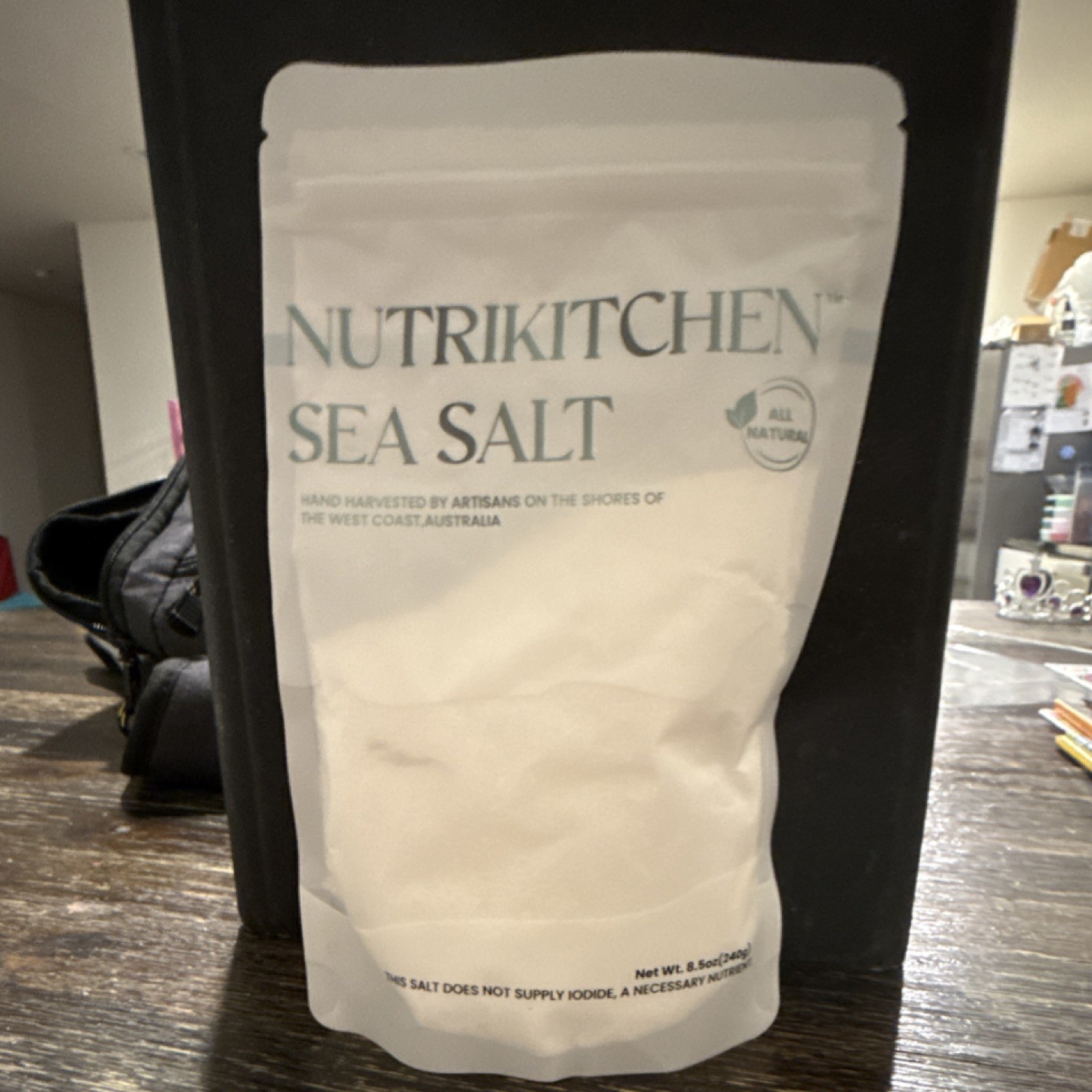 NUTRIKITCHEN Sea Salt Fine Grind All Natural Australian 8.8oz (250g)