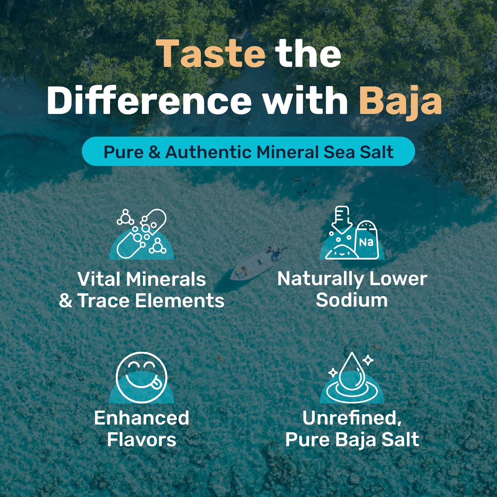 Mineral Sea Salt, Fine Grind, 1 Lb. Bag