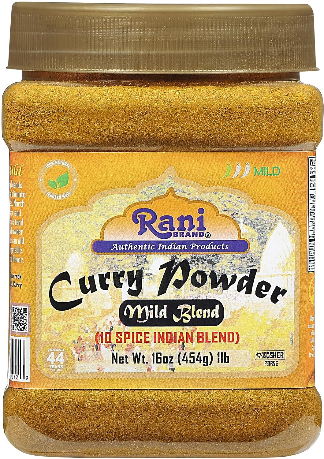 Rani Curry Powder Mild (10-Spice Authentic Indian Blend) 1Lb (454G) PET Jar ~…