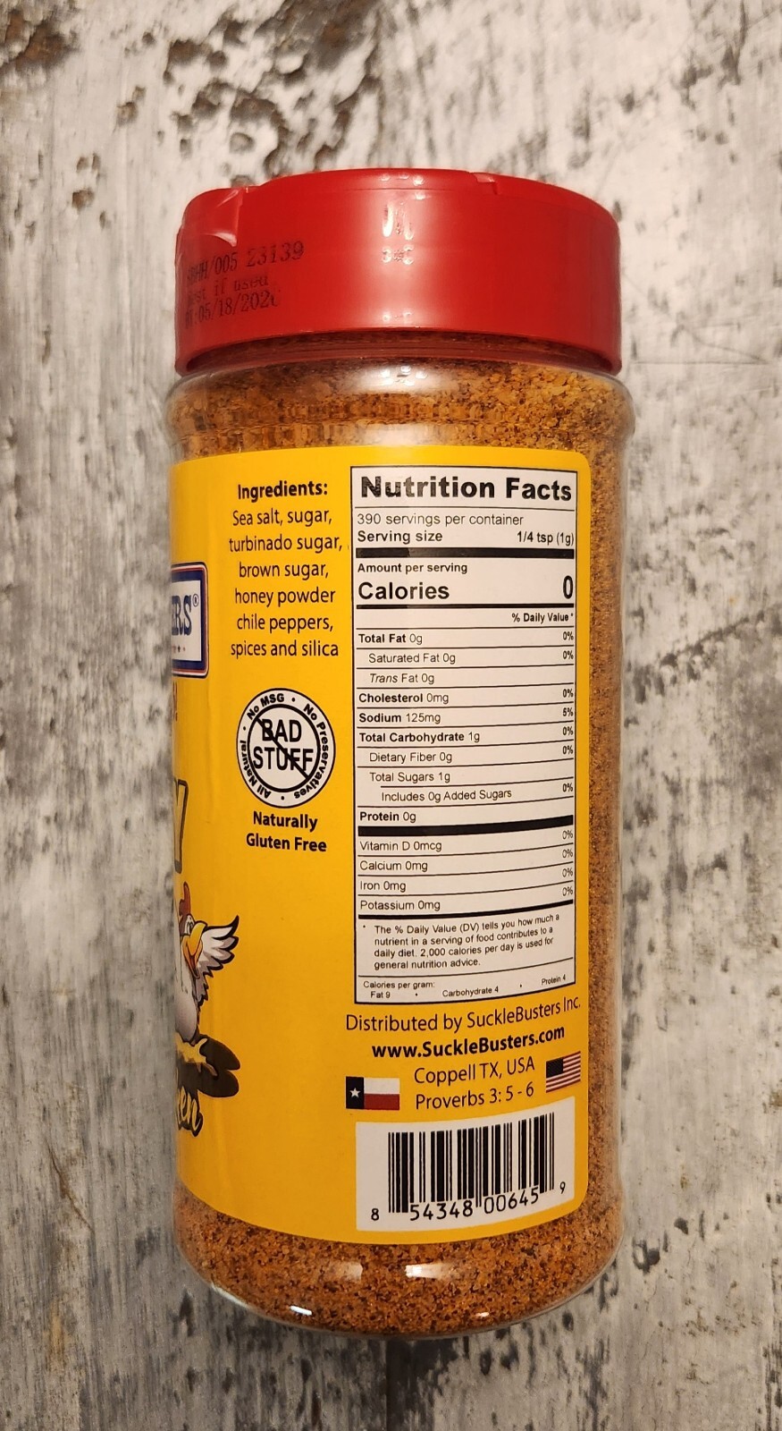 Suckle Busters 13.75 Ounce Honey Bbq Pork & Chicken Dry Rub Competition Rated