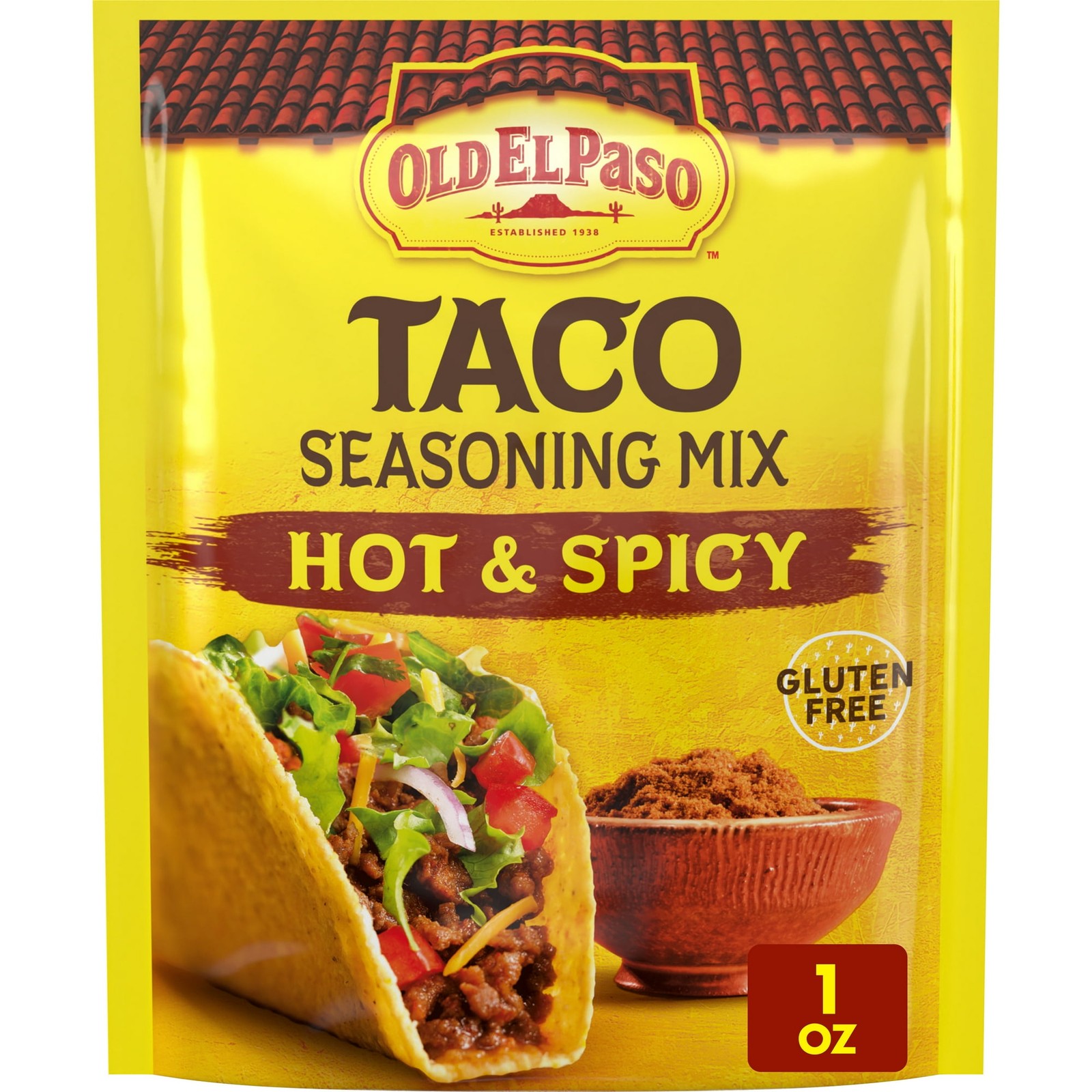 Old El Paso Hot & Spicy Taco Seasoning Mix, 1 Ounce