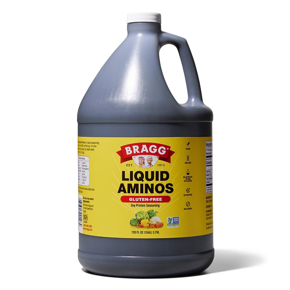 Liquid Aminos All-Purpose Seasoning – 128 Fl Oz – Gluten-Free Soy Sauce Alternat