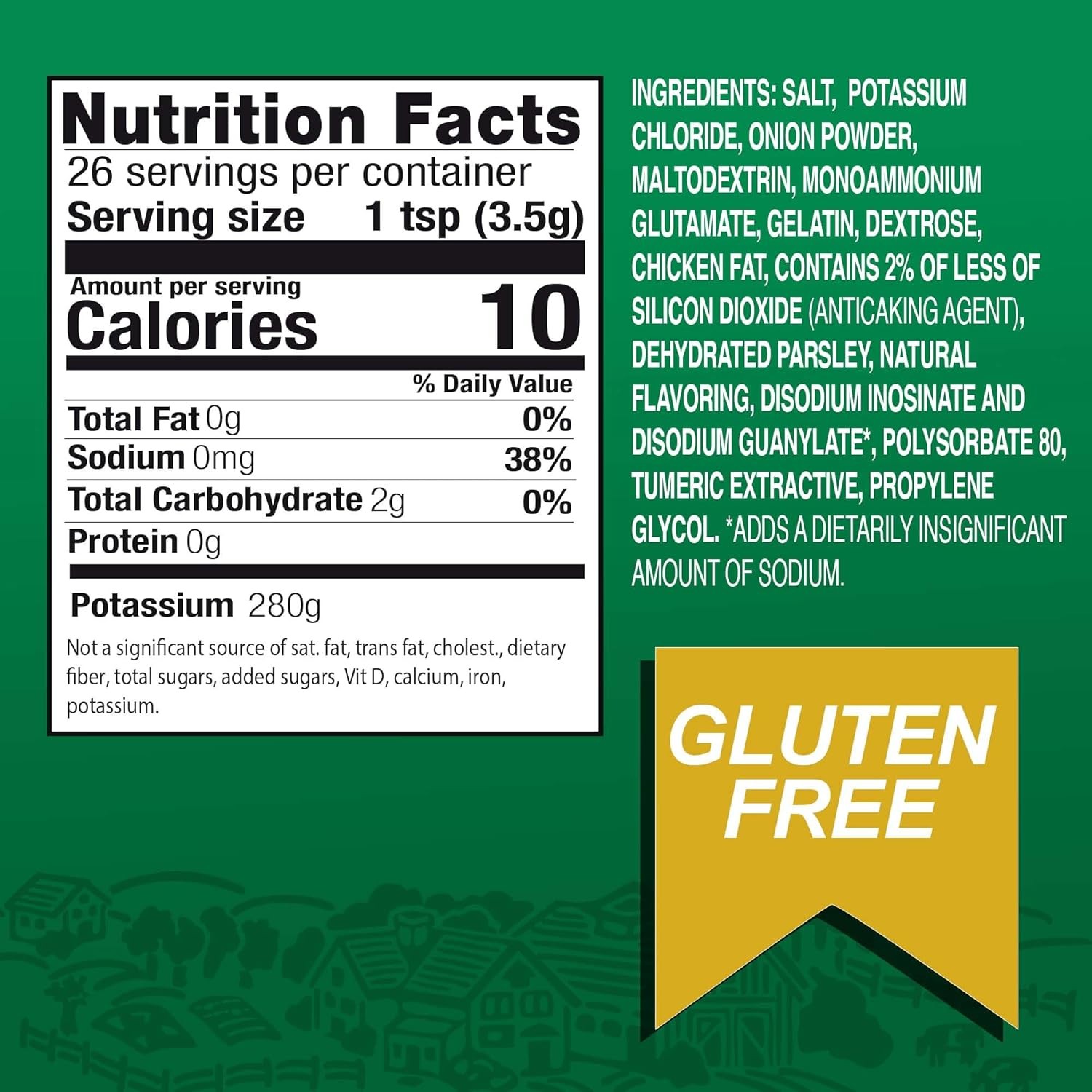 HERB-OX Sodium Free Chicken Bouillon Packets, 1.5 oz, (Pack of 12)
