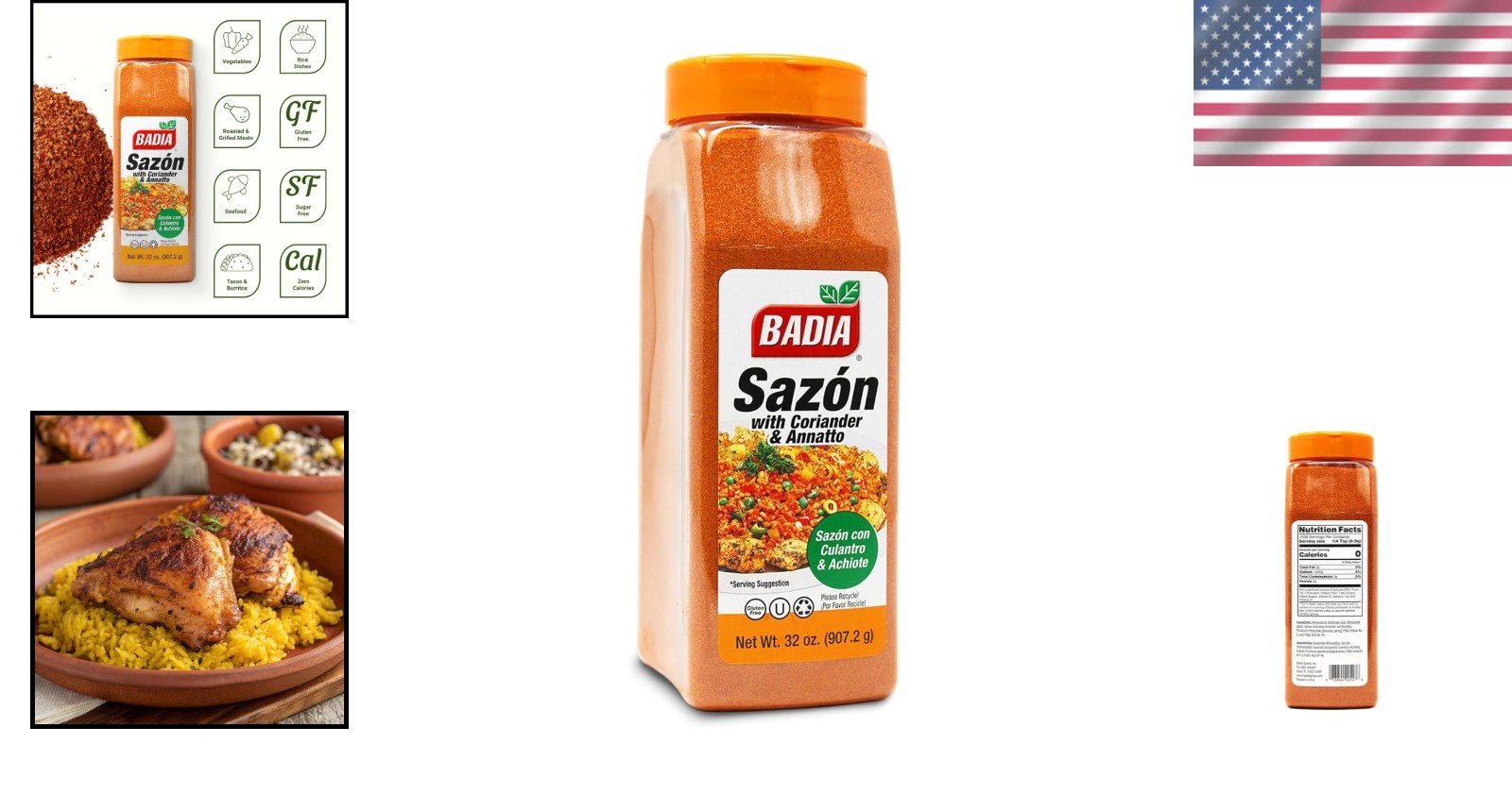 Latin Seasoning Sazon with Coriander & Annatto – 32 oz