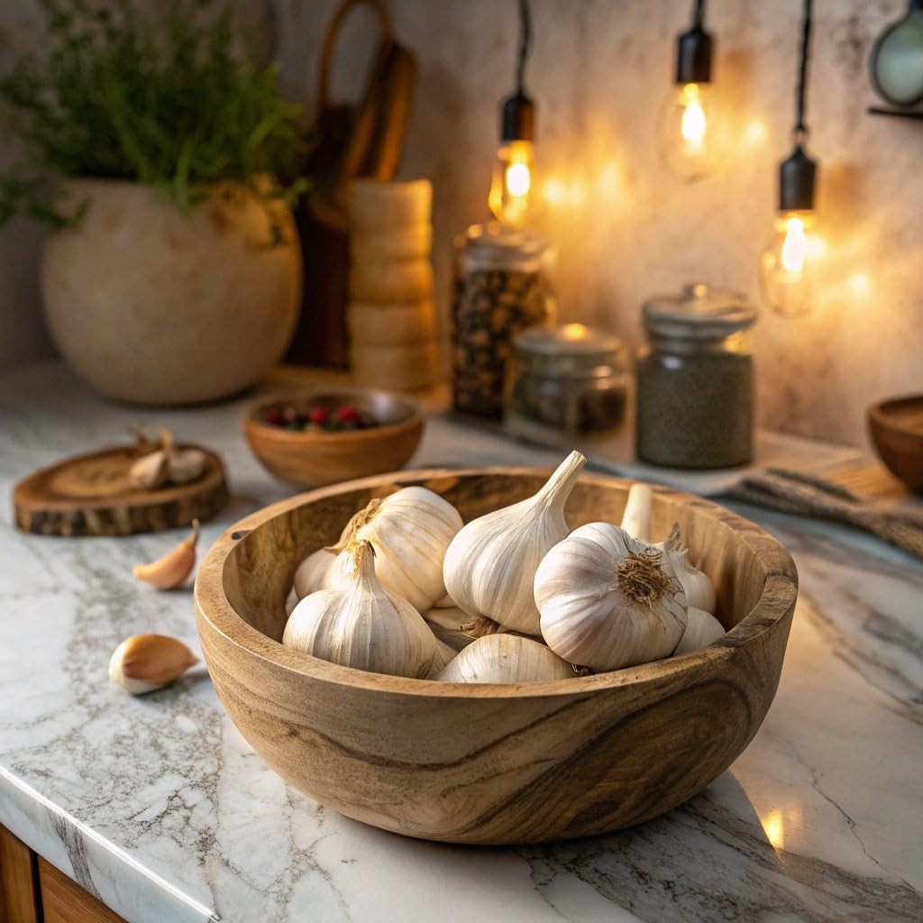 3 Count Organic Garlic Bulbs – Whole, Fresh & Flavorful for Culinary Delights