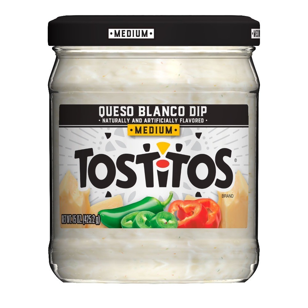 Authentic Queso Blanco Dip Creamy Cheese Spread in Jar 15 oz Mexican