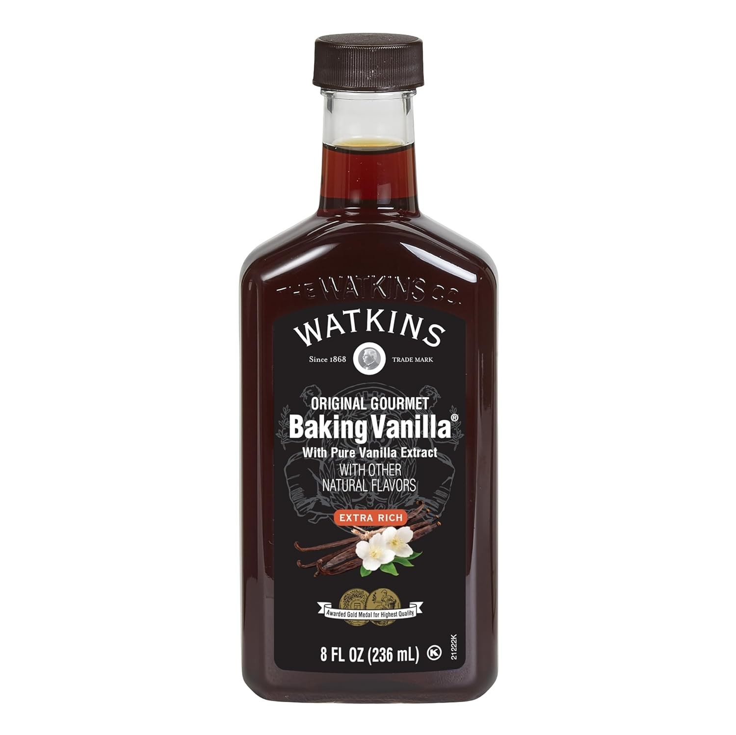 8 fl. oz. Pure Vanilla Extract – Gluten-Free & Kosher for Ultimate Baking