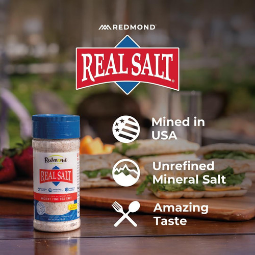 Redmond Real Sea Salt – Natural Unrefined Gluten Free, Coarse with…