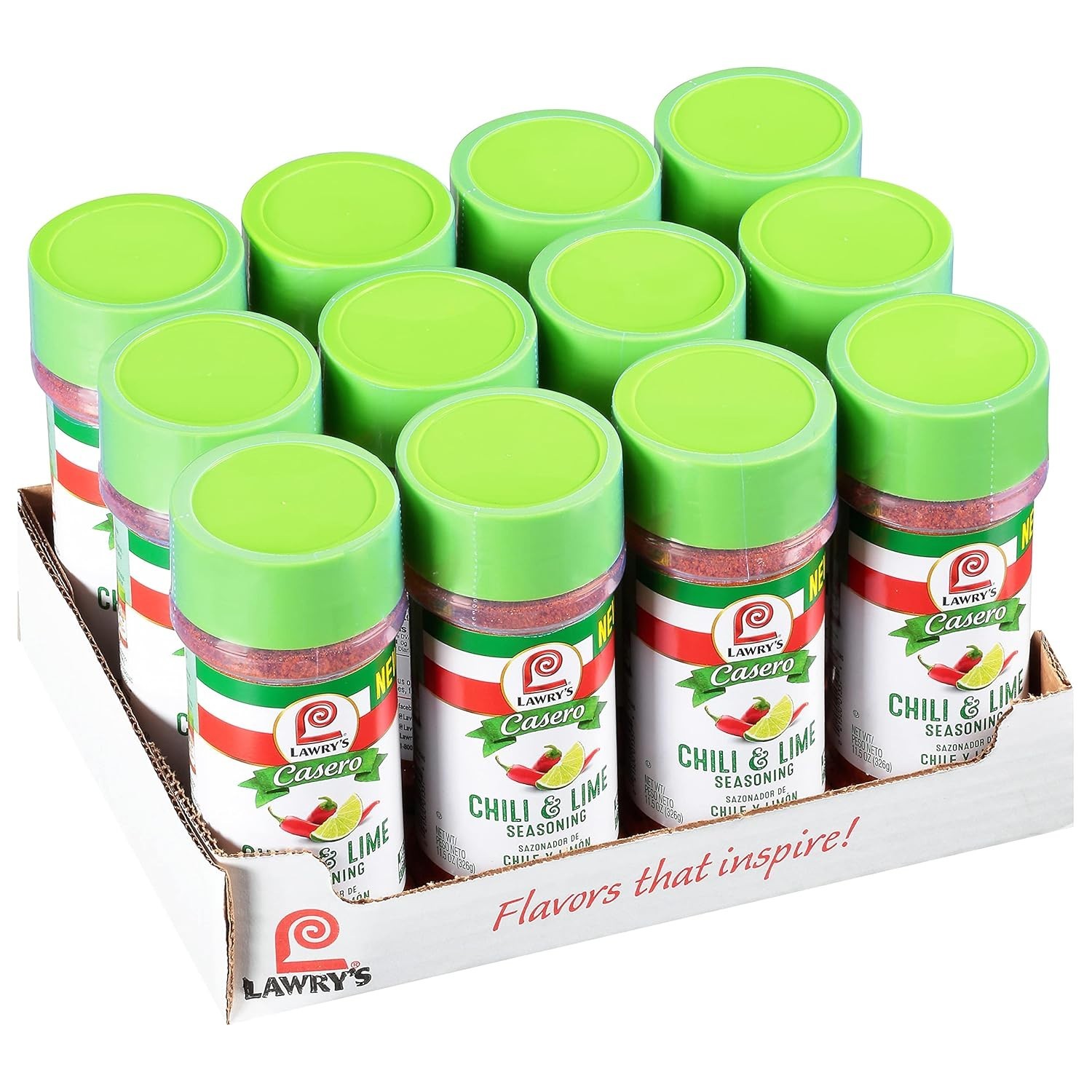 Pack of 12 Lawry’s Chili & Lime Seasoning – Vibrant Flavor for Grilling & More