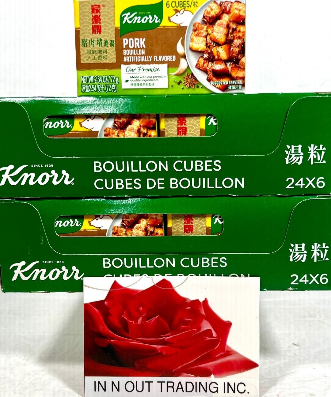Knorr Pork Bouillon Cube 2.54 oz x 6 Cubes ( Pack of 48 )~7/13/2025