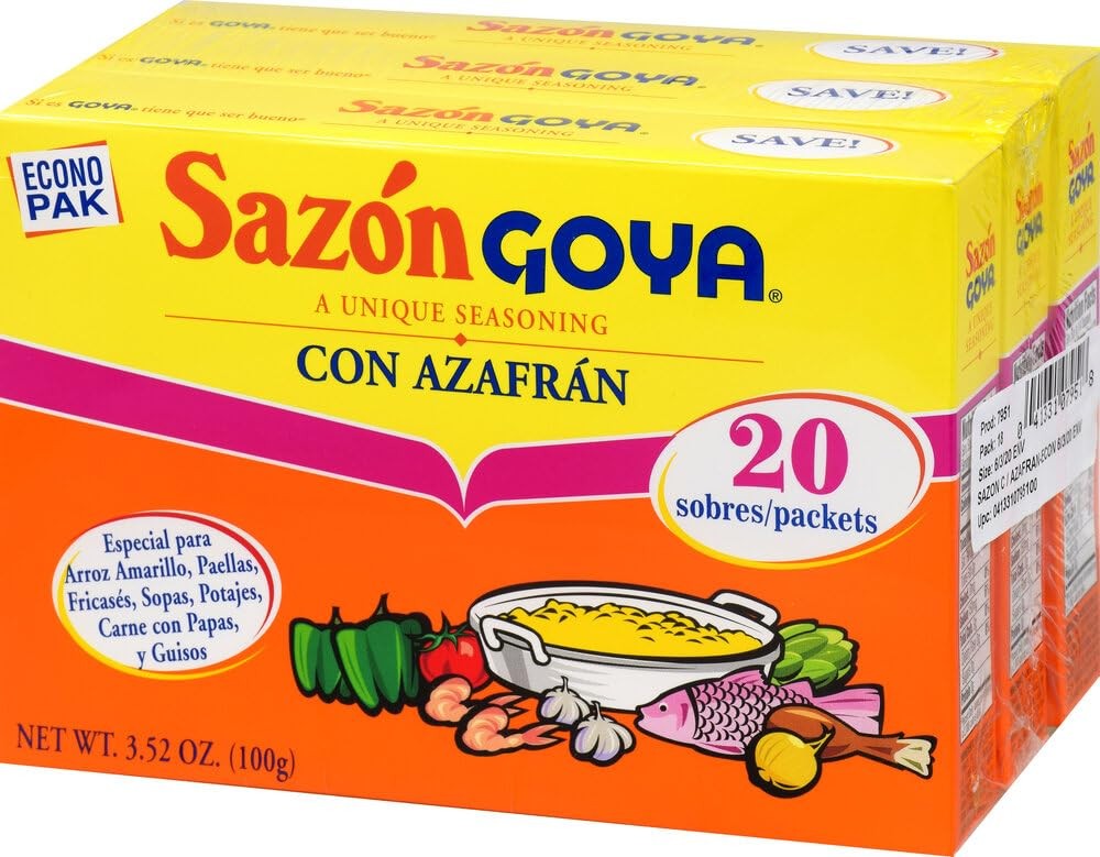 Sazón Seasoning with Azafran 3.52 Ounce (Pack of 3)