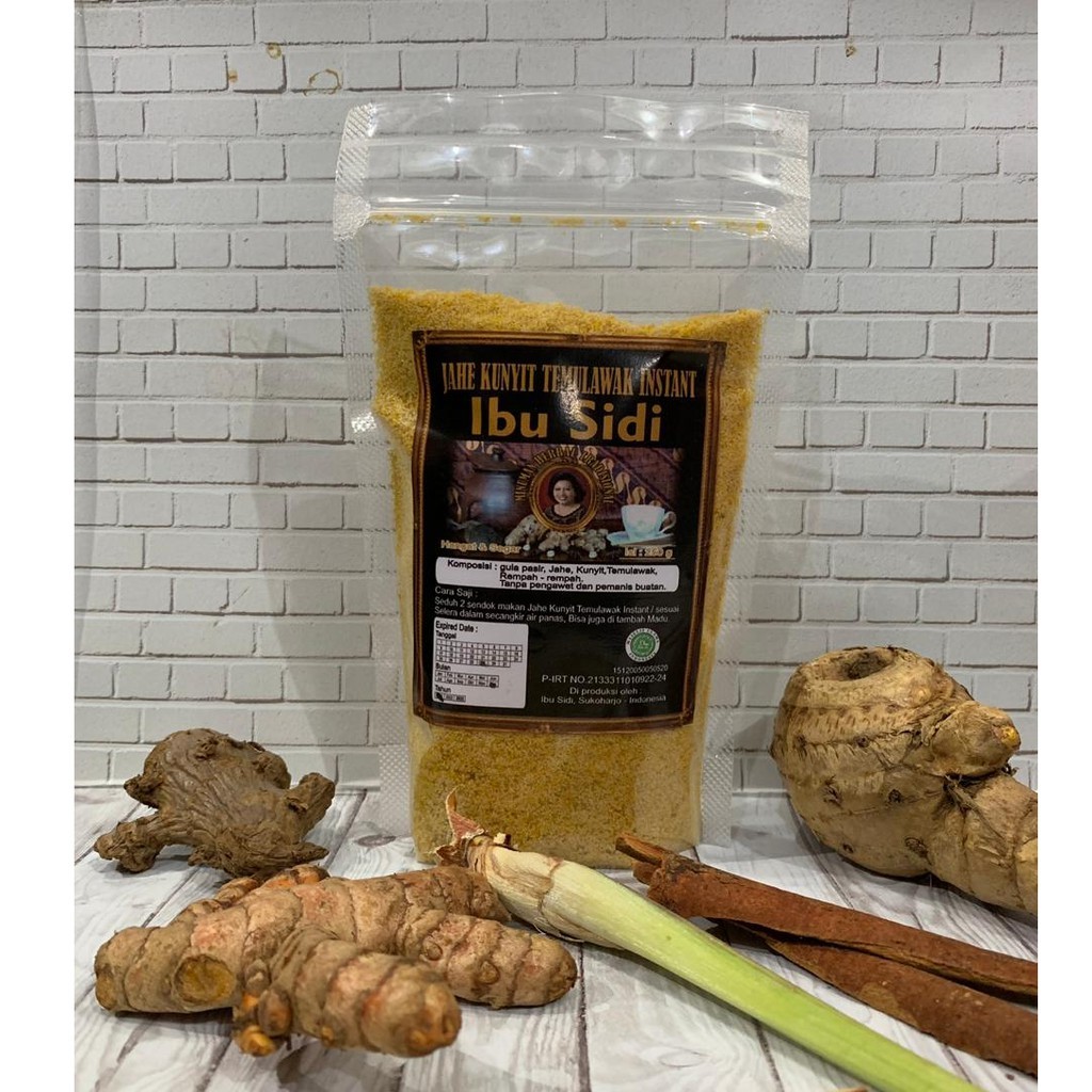 Ibu Sidi Jakute Instant Drink Mix 250g Ginger Turmeric Temulawak 4-in-1