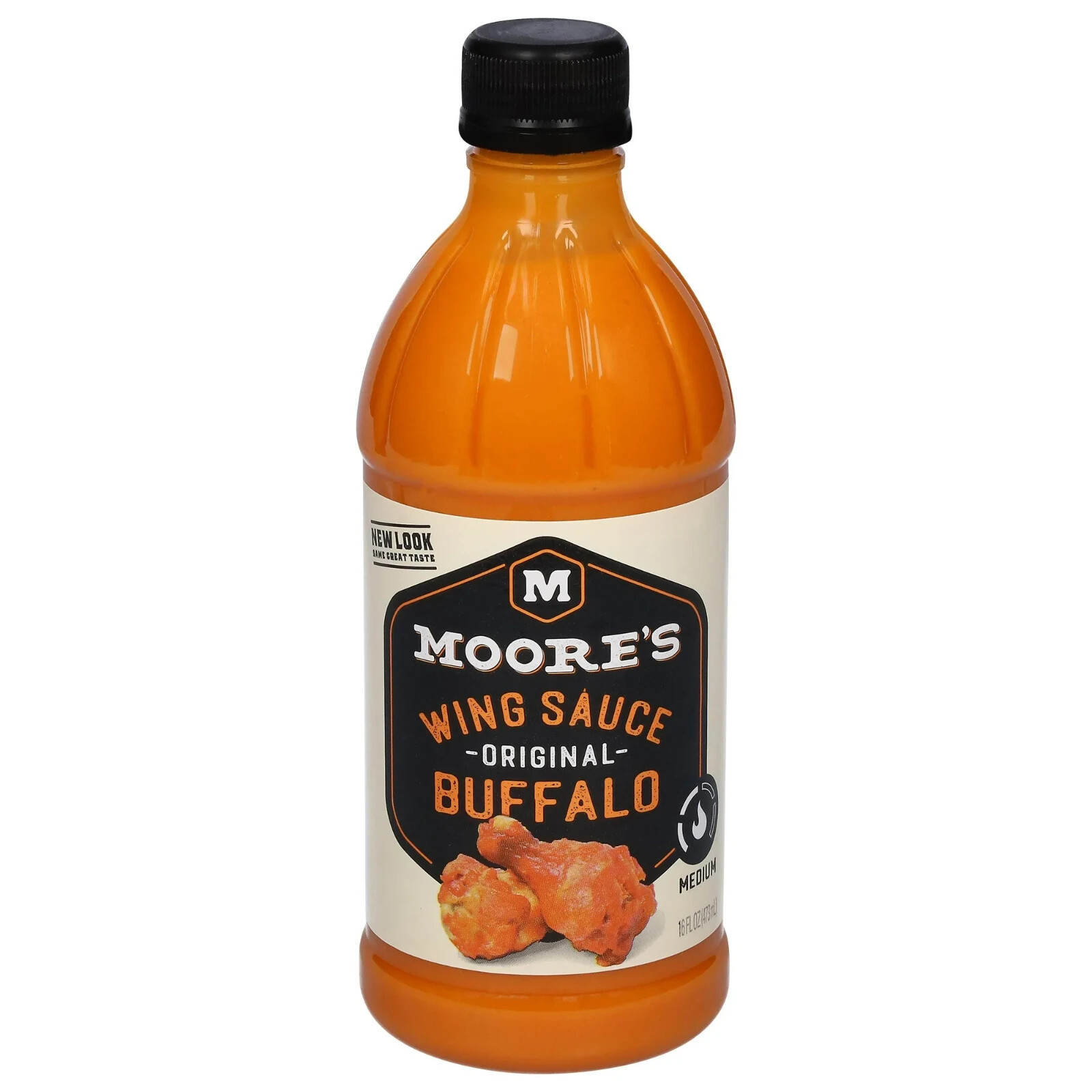 Moore’s Original Buffalo Wing Sauce (4-Pack) Medium Size 16 oz Bottles