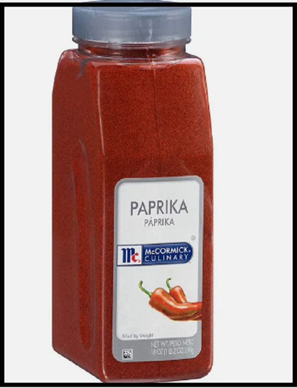 McCormick Culinary Paprika Container of Sweet Paprika Seasoning, 18 Ounce