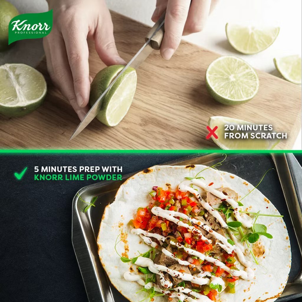4 x Knorr Lime Powder 400g – Fresh Lime Taste Halal Certified Seasoning