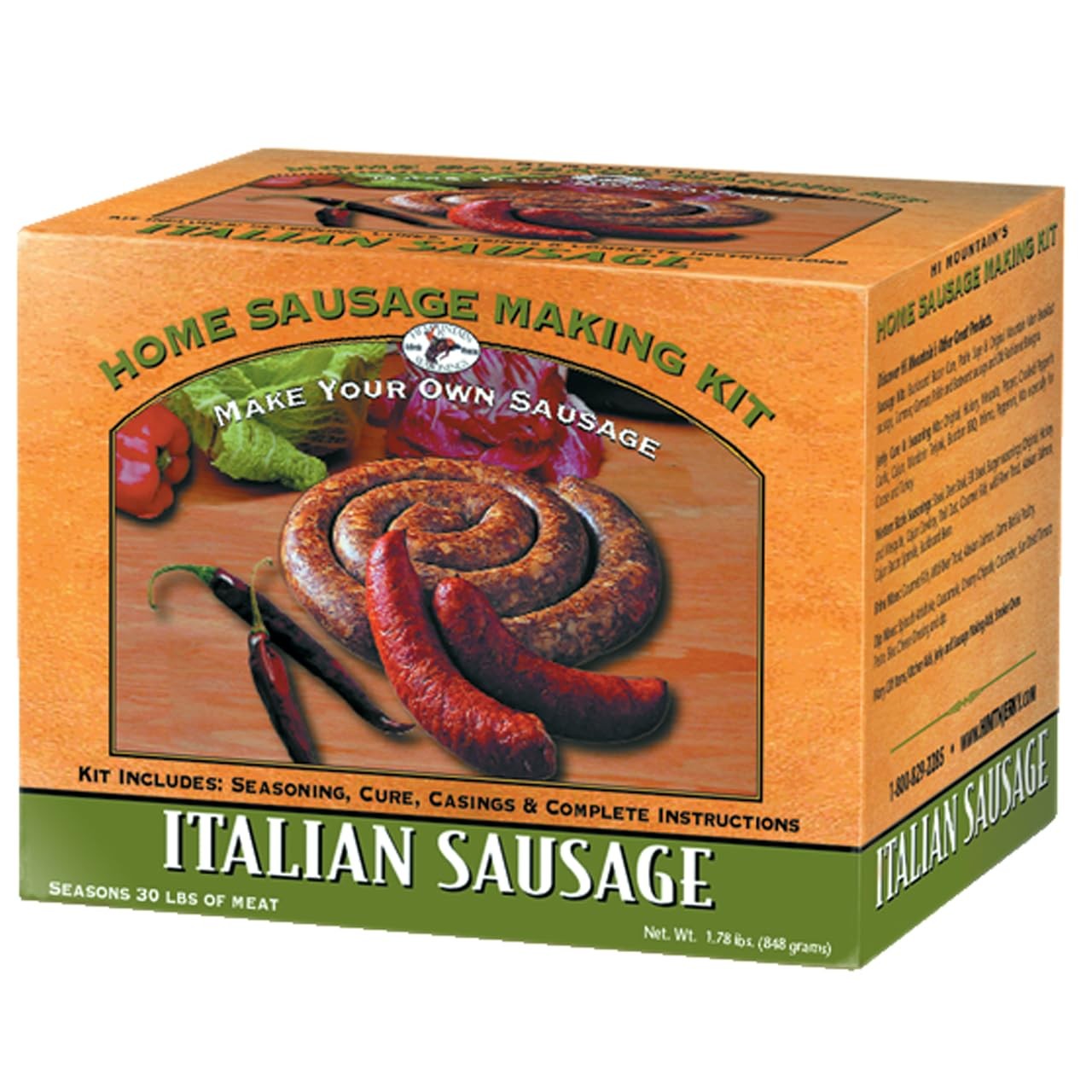 Hi Mountain Seasonings ǀ ITALIAN Sausage Making Kit ǀ 2 Pound (Pack of 1)