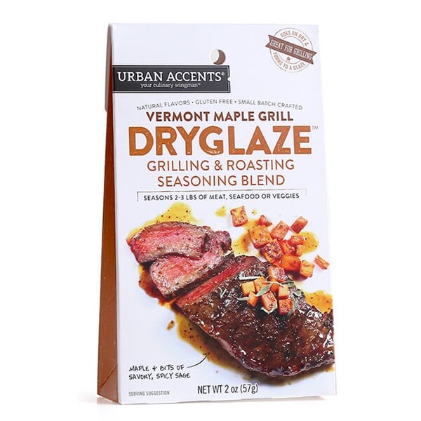 Urban Accents Vermont Maple Grill Dryglaze – 2-3 lbs of Meat or Veggies – 2 oz