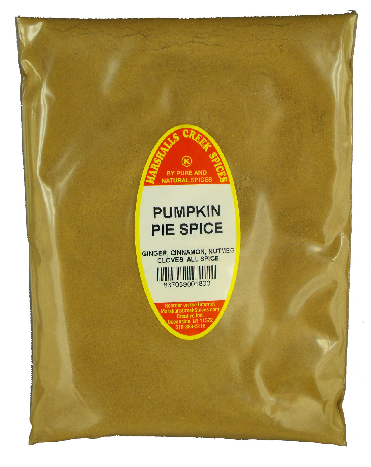 Marshalls Creek Kosher Spices 3 Pack (st30) PUMPKIN PIE SPICE REFILL 8 OZ.