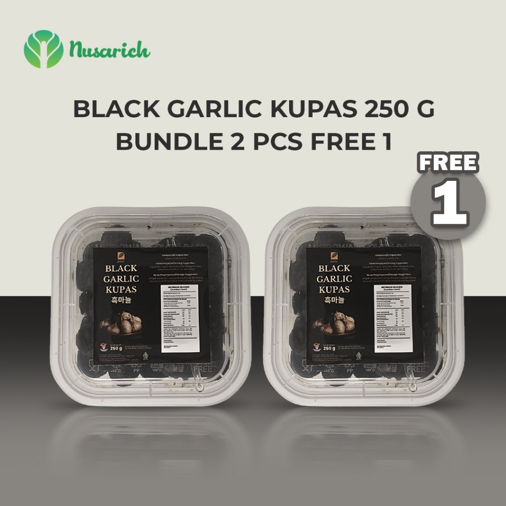 Peeled Black Garlic Cloves 250g Box Bundle 2+1 | Natural Fermented Spice