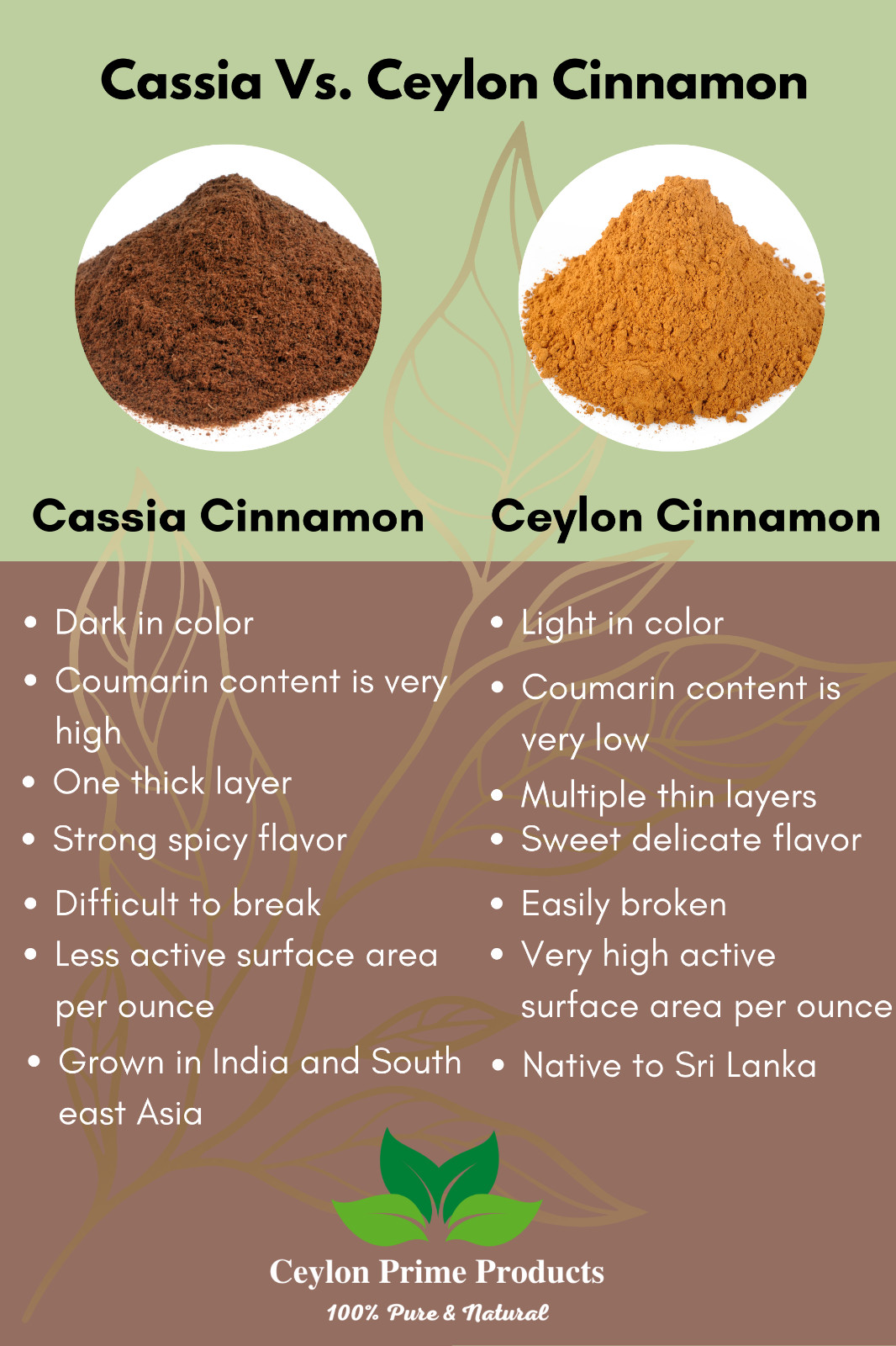 Ceylon Cinnamon Powder | Freshly Ground & Packed in USA