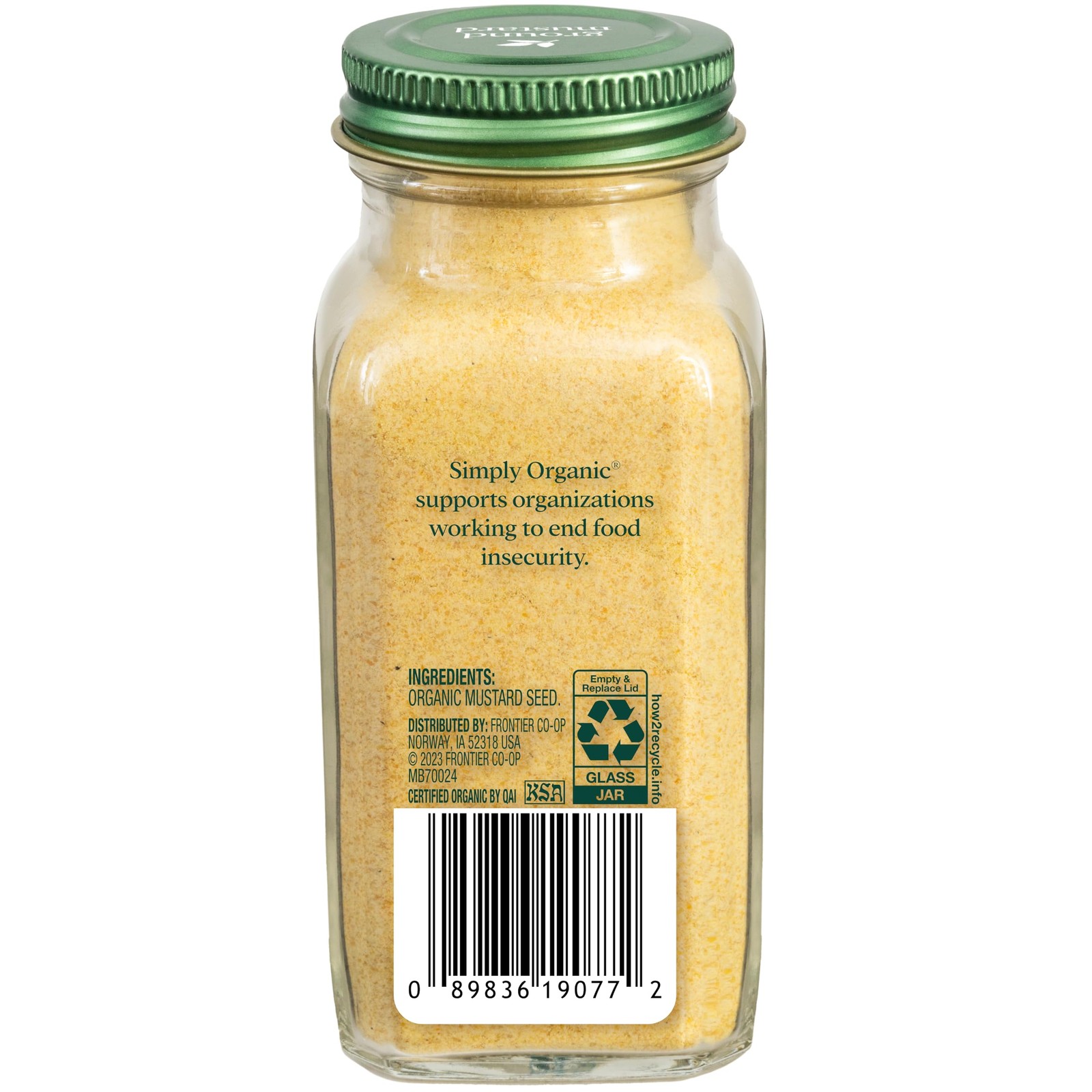 Organic Ground Mustard Seed 3.07 oz – Robust Flavor, Kosher, Non-Irradiated