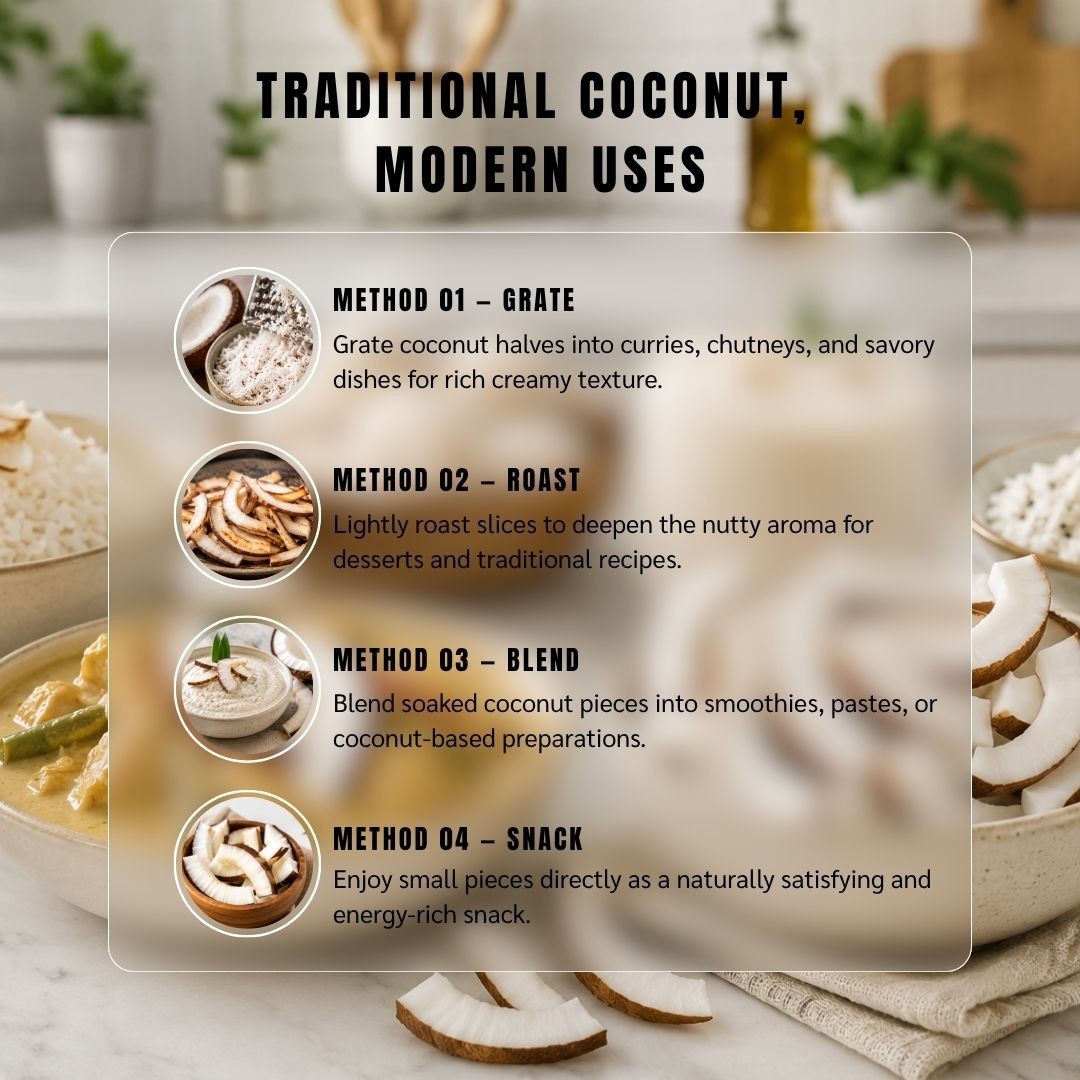 AWAFI MILL Whole Brown Coconut (Mature, Dehusked) – 250 g | 9 Oz