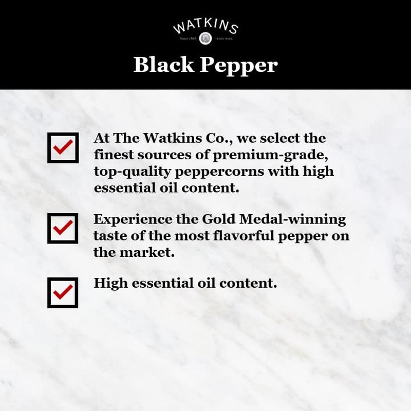 Gourmet Spice Tin, Pure Ground Black Pepper, 11.5 Oz. Tin, 1 Count
