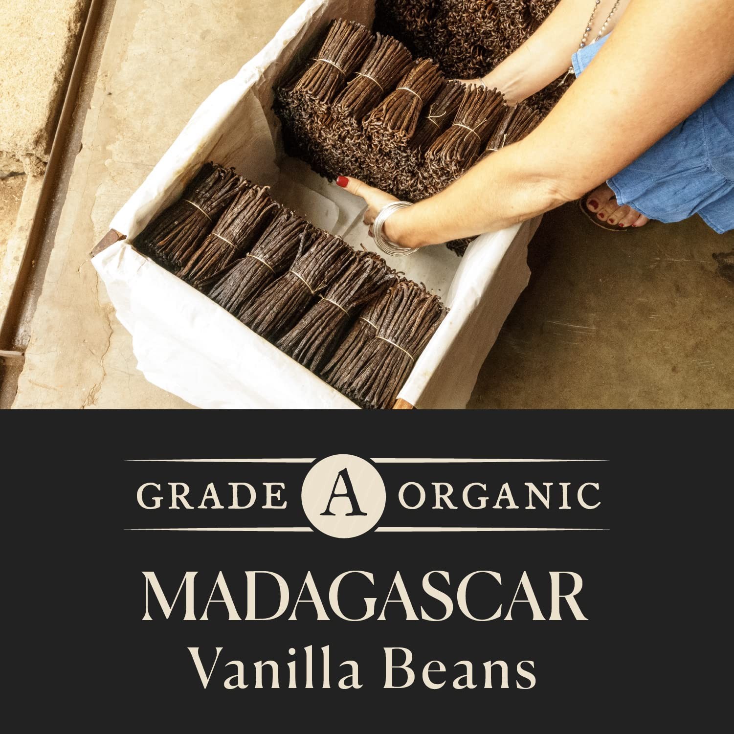 25 Organic Madagascar Whole Vanilla Beans, Grade A Pods for Extract & Bakin