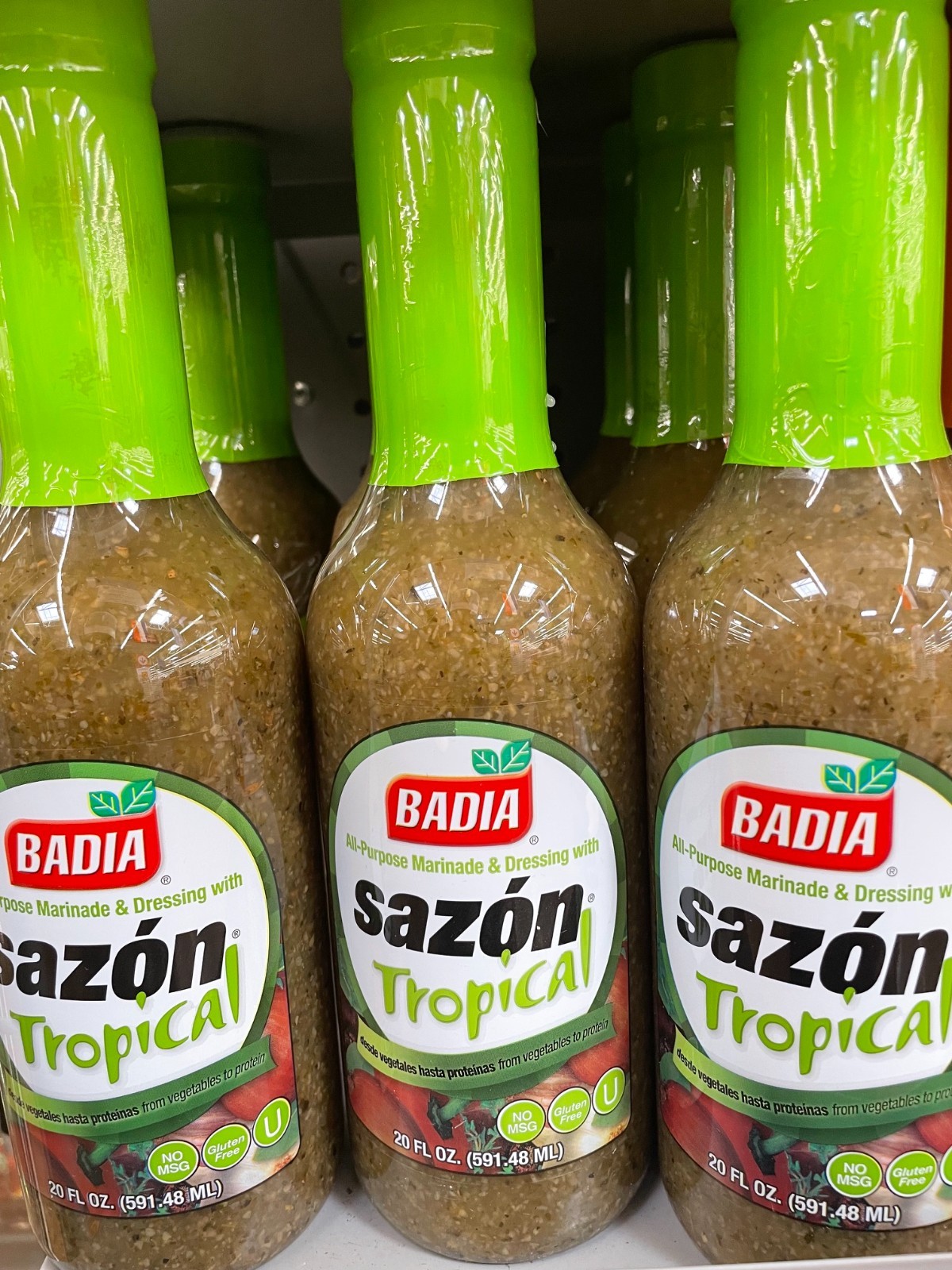 3 Pack Iberia Badia Sazon Tropical Marinade & Dressing 20oz Bottle Cooking Sauce