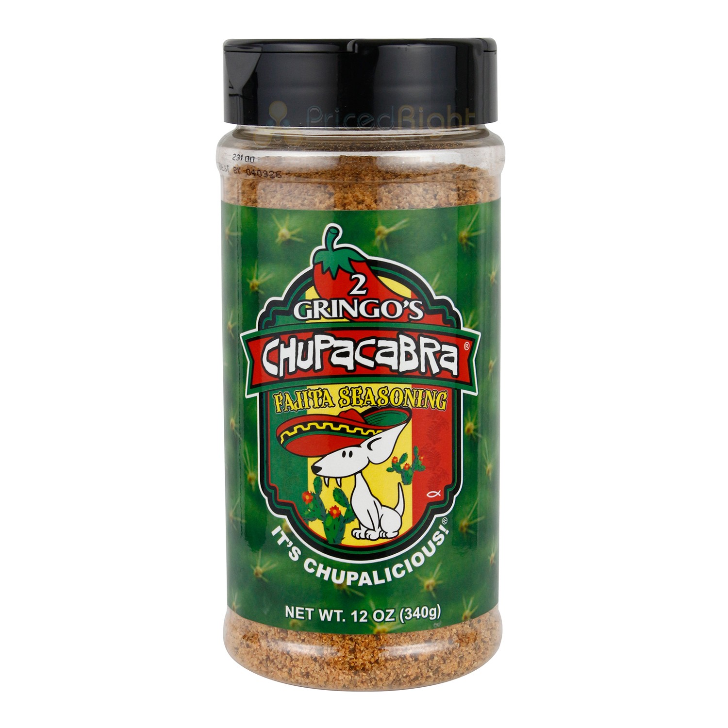 2 Gringo’s Chupacabra Fajita Seasoning Rub Sweet And Tangy Flavor 12 Oz Bottle