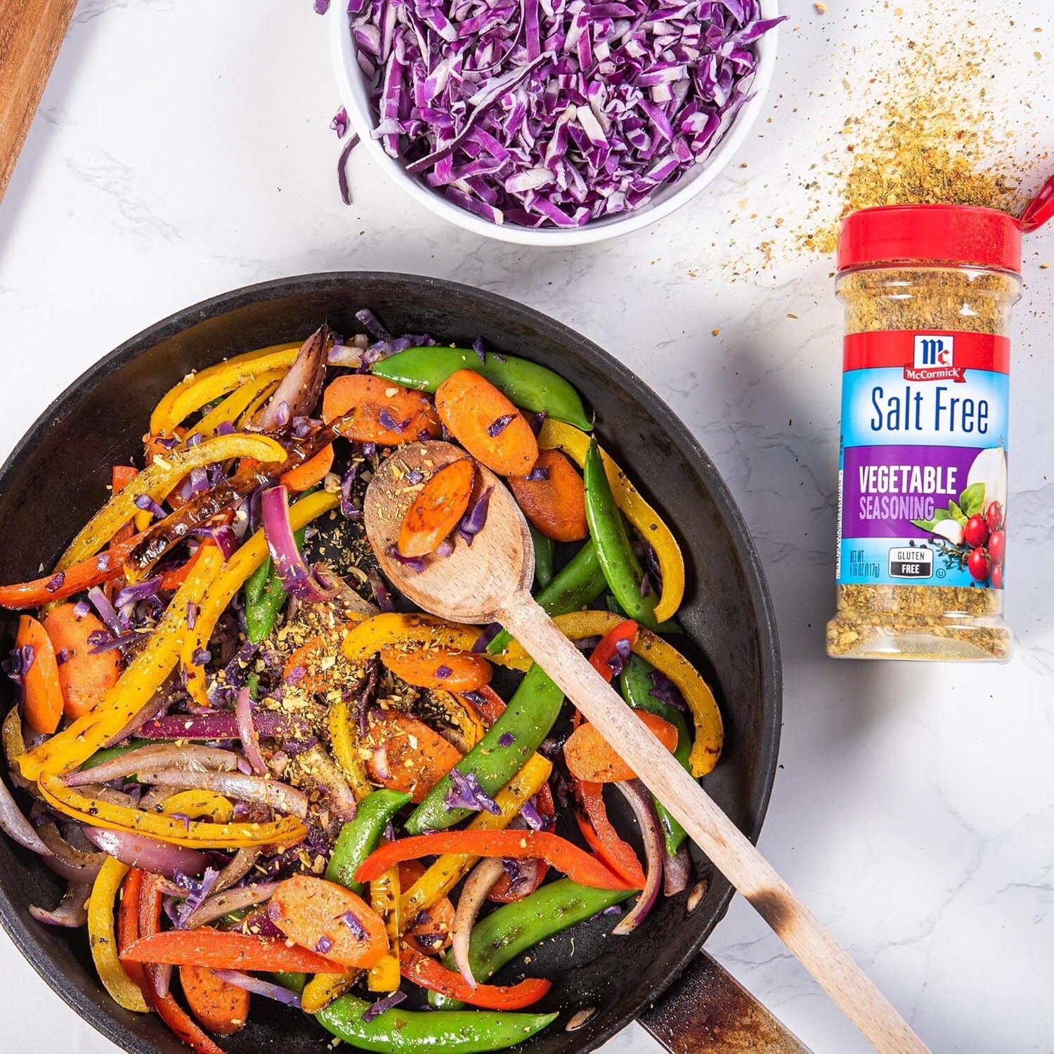 McCormick Salt Free Vegetable Seasoning Gluten Free 4.16 oz Bottle Free Shipping