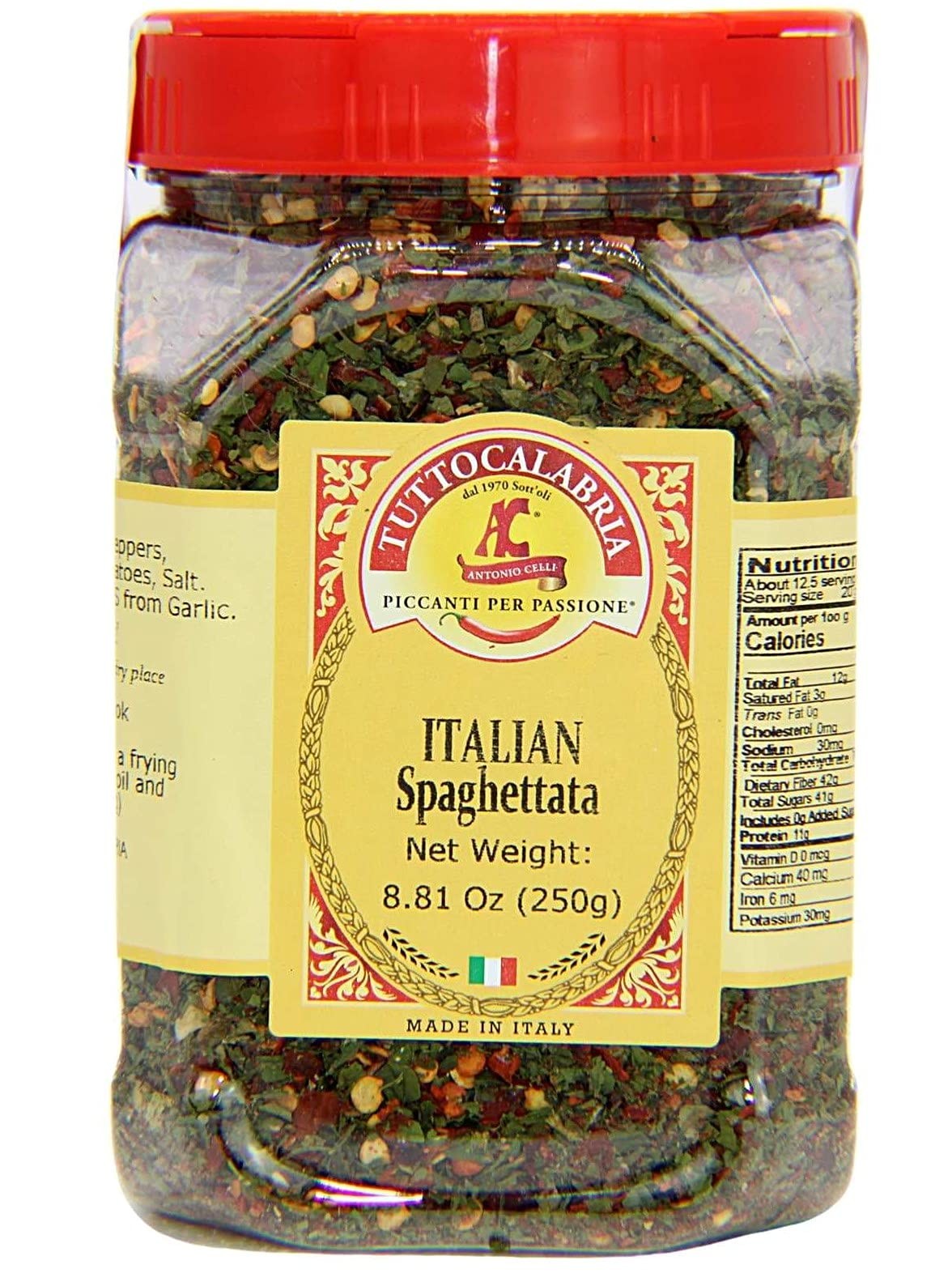 Spaghetti Sauce Seasoning, Spicy Italian Spaghettata, Product of Italy, Add o…