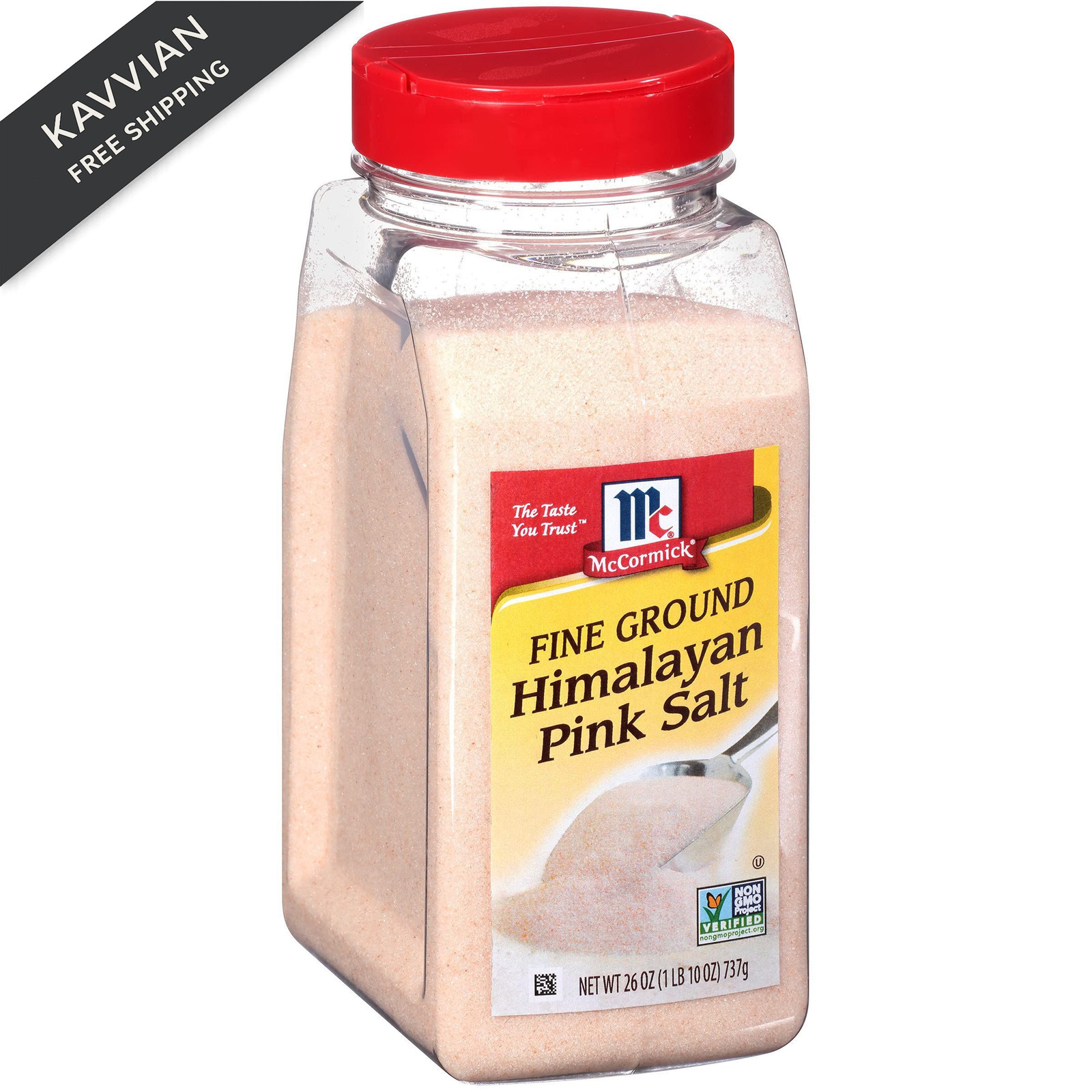 McCormick Fine Ground Himalayan Pink Salt, 26 Ounce (Pack of 1), Ponk Color