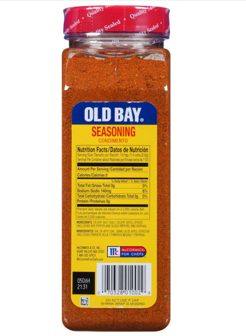 OLD BAY Seasoning, 24 oz – One 24 Ounce Container of Old Bay All-Purpose