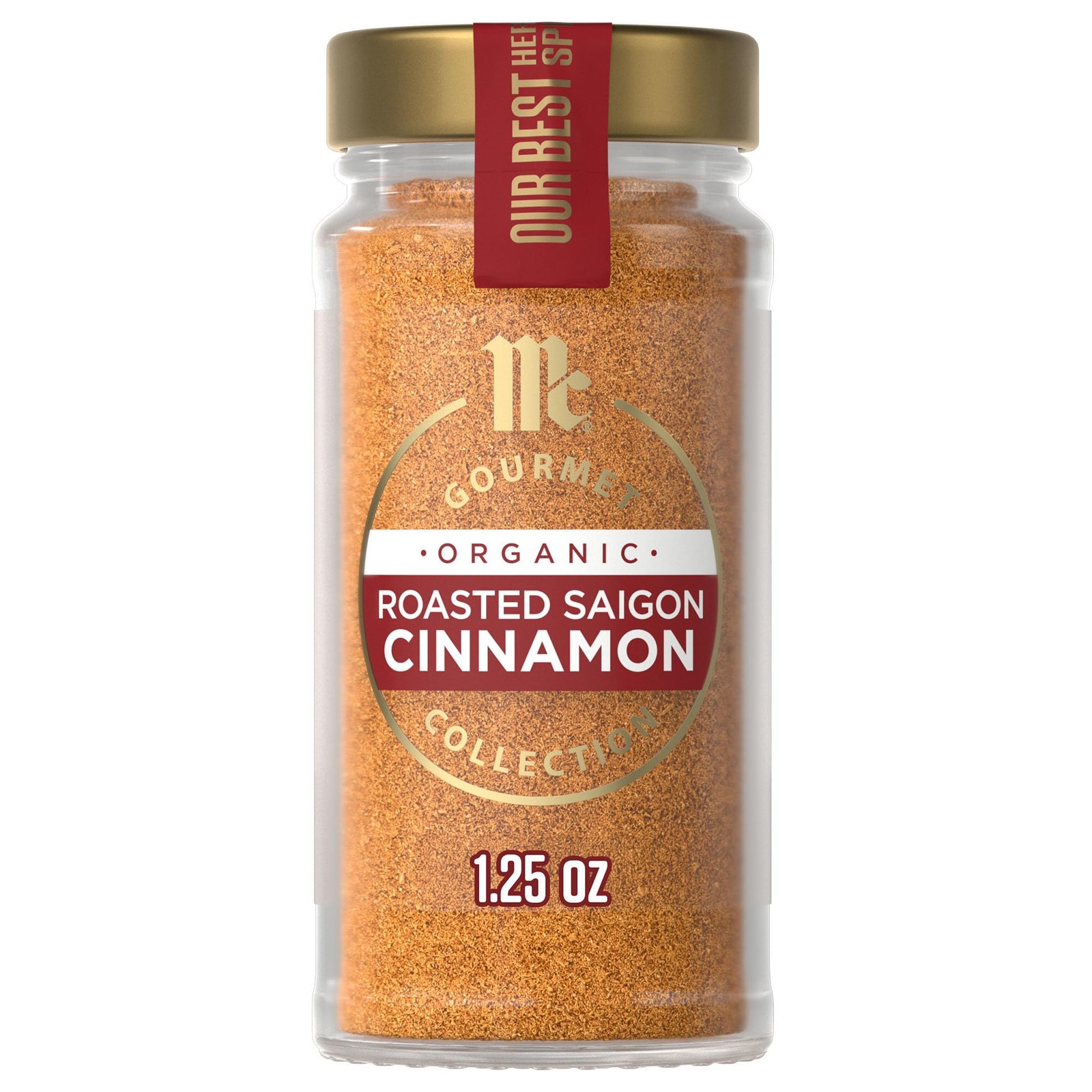 McCormick Gourmet Organic Roasted Saigon Cinnamon, 1.25 Ounce (Pack of 1)