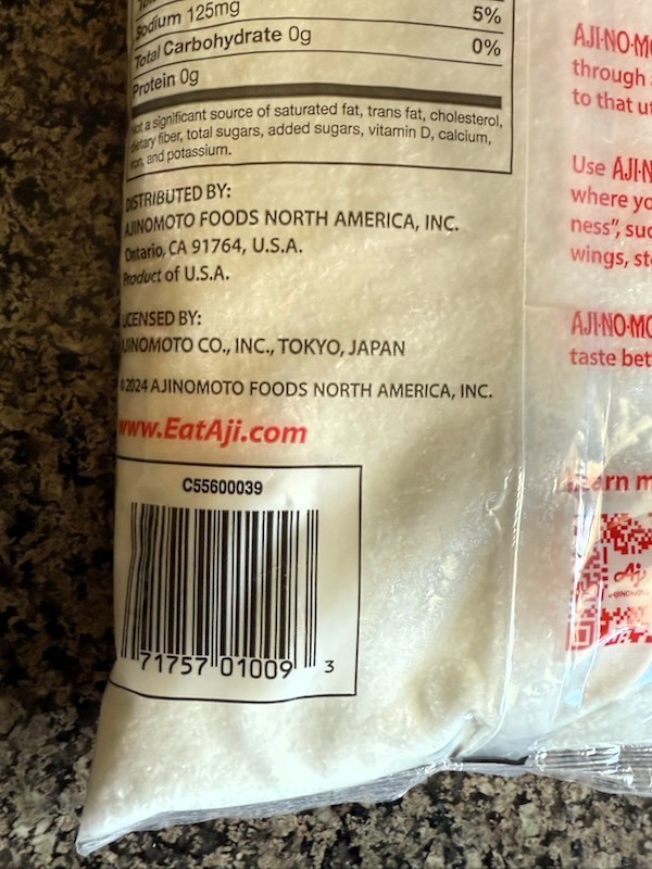 Ajinomoto Umami Seasoning – Monosodium Glutamate 3lb/48oz package – 【3 Lbs】