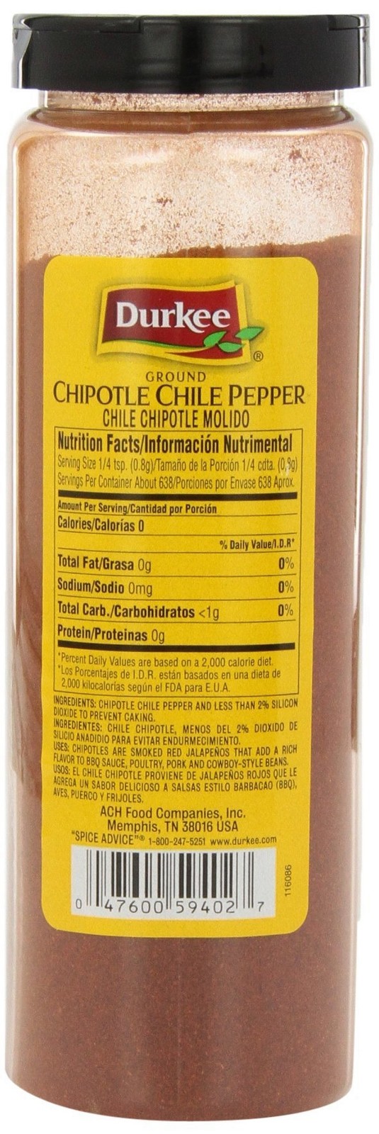 Durkee Chipotle Chile Ground Pepper, 18-Ounce