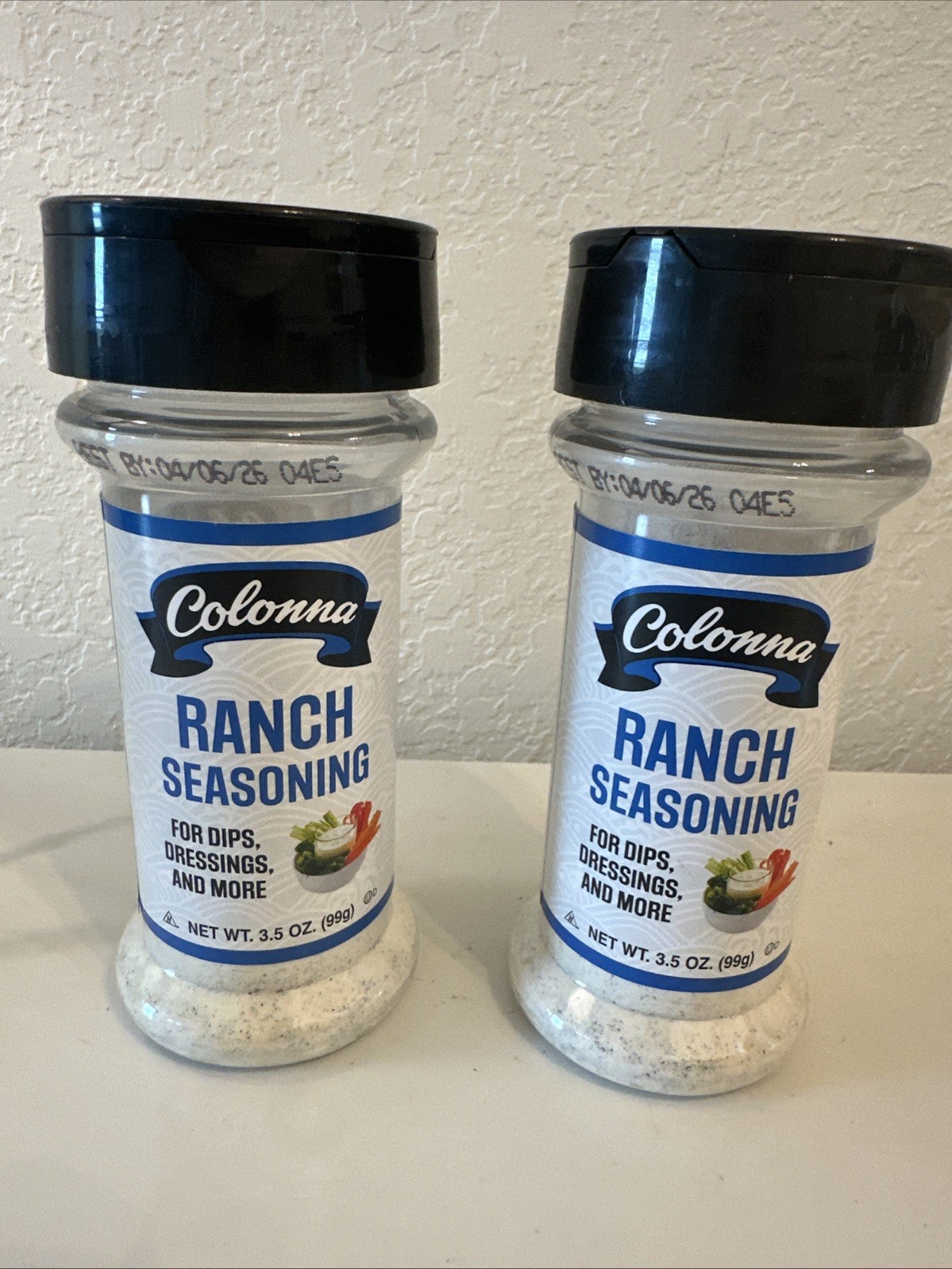 Colonna Ranch Seasoning For Dips, Dressing, And More 3.5oz Each Pack Of 2