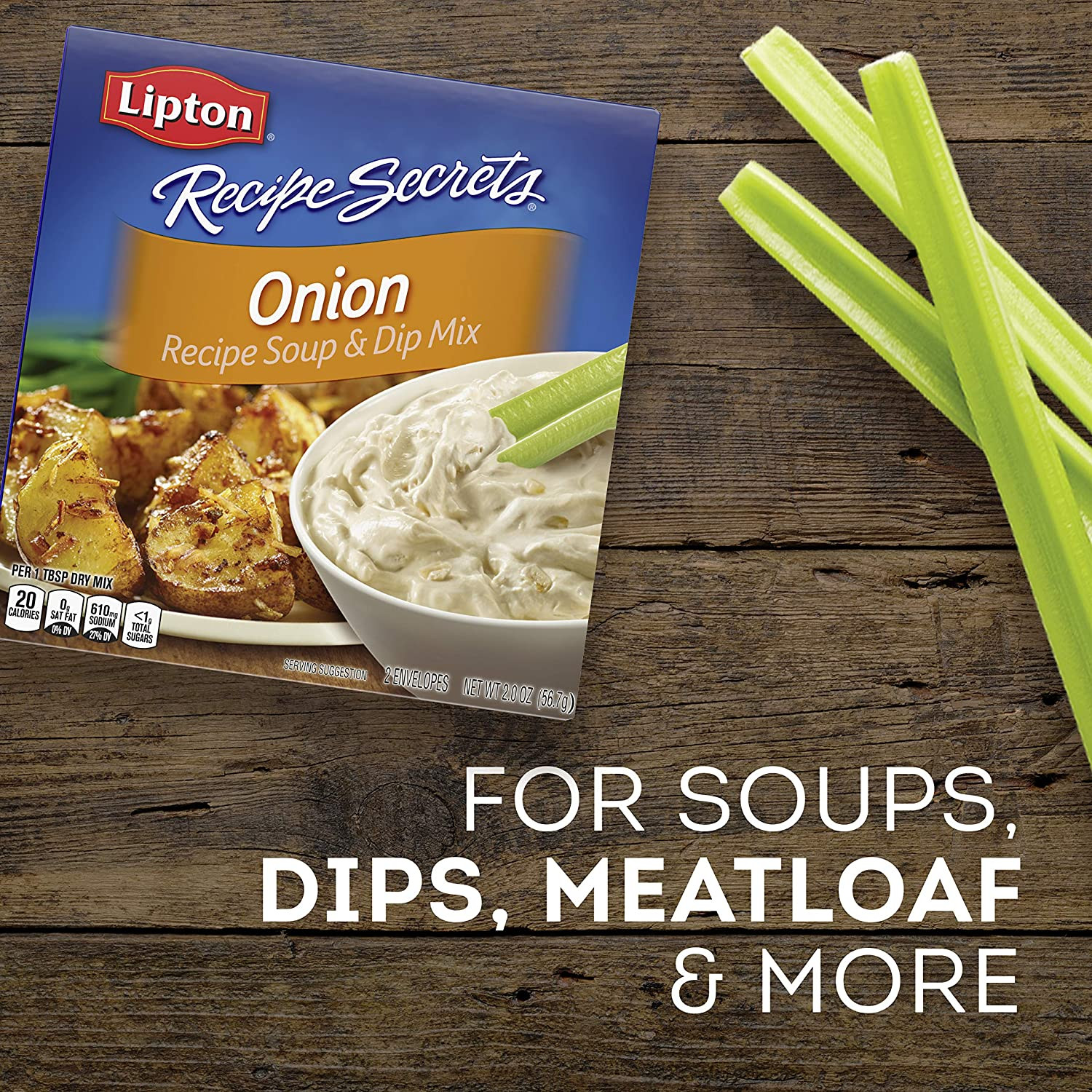 Lipton Recipe Secrets Soup and Dip Mix 2 Oz Pack of 6