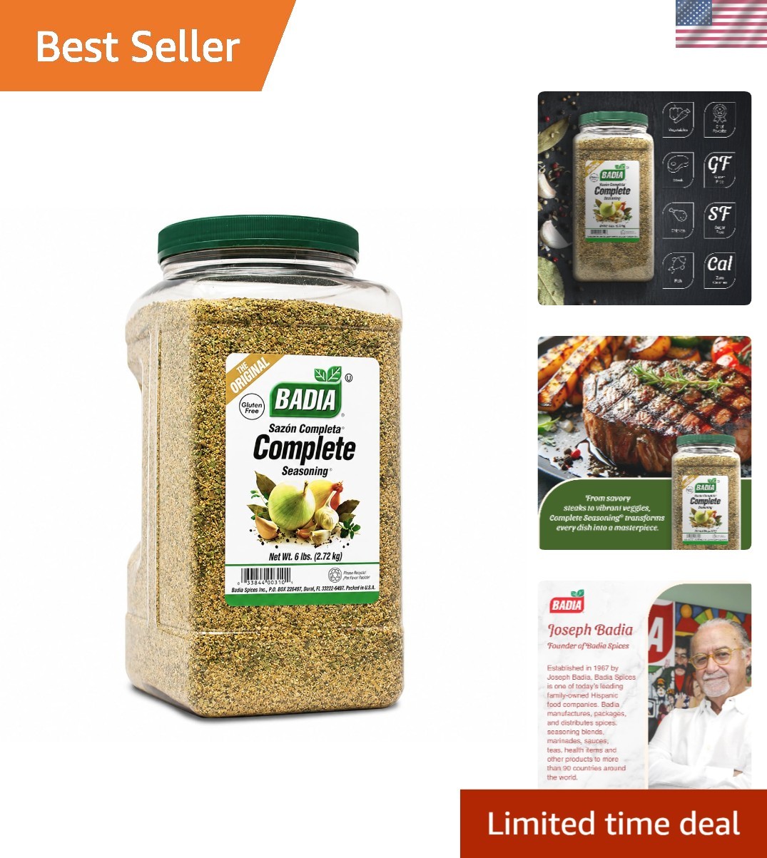 Complete Seasoning, 6 lbs – Versatile Blend for Soups, Rice, and Vegetables