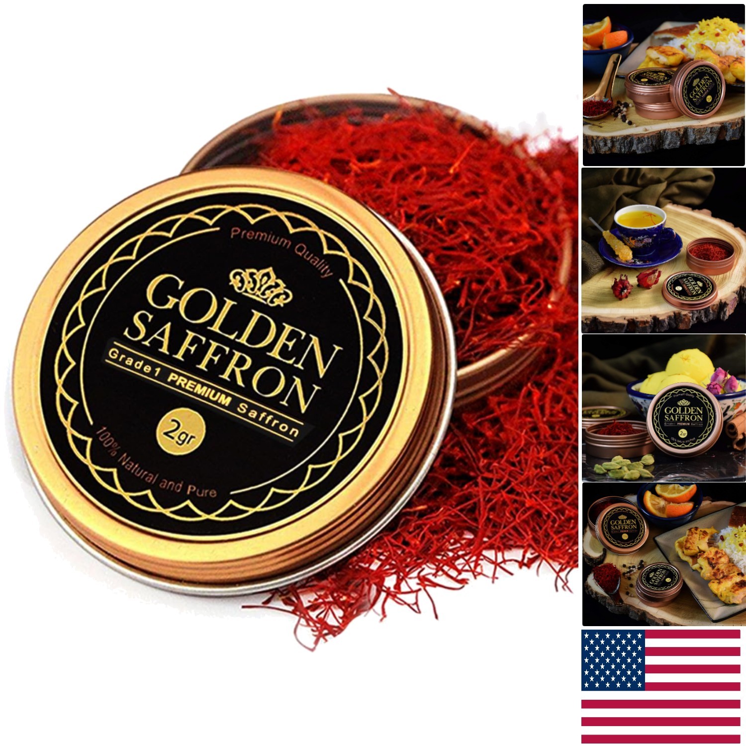 Grade A+ Super Negin Pure Saffron Threads – 2.0 Grams for Culinary Masterpieces