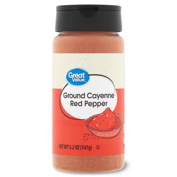 Great Value Ground Cayenne Red Pepper 5.2 oz Spice Shaker Bottle Pure Seasoning