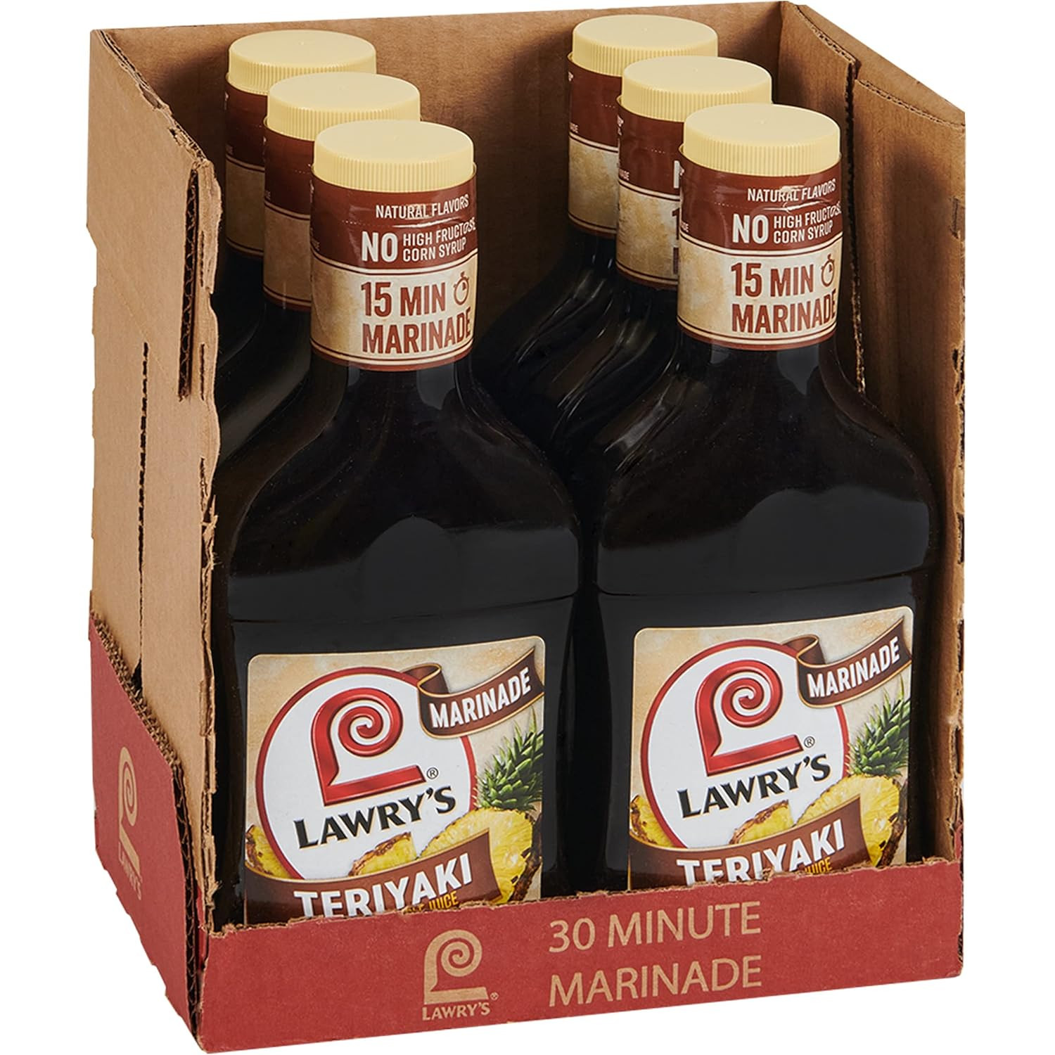 Lawry’S Teriyaki with Pineapple Juice Marinade, 12 Fl Oz (Pack of 6)