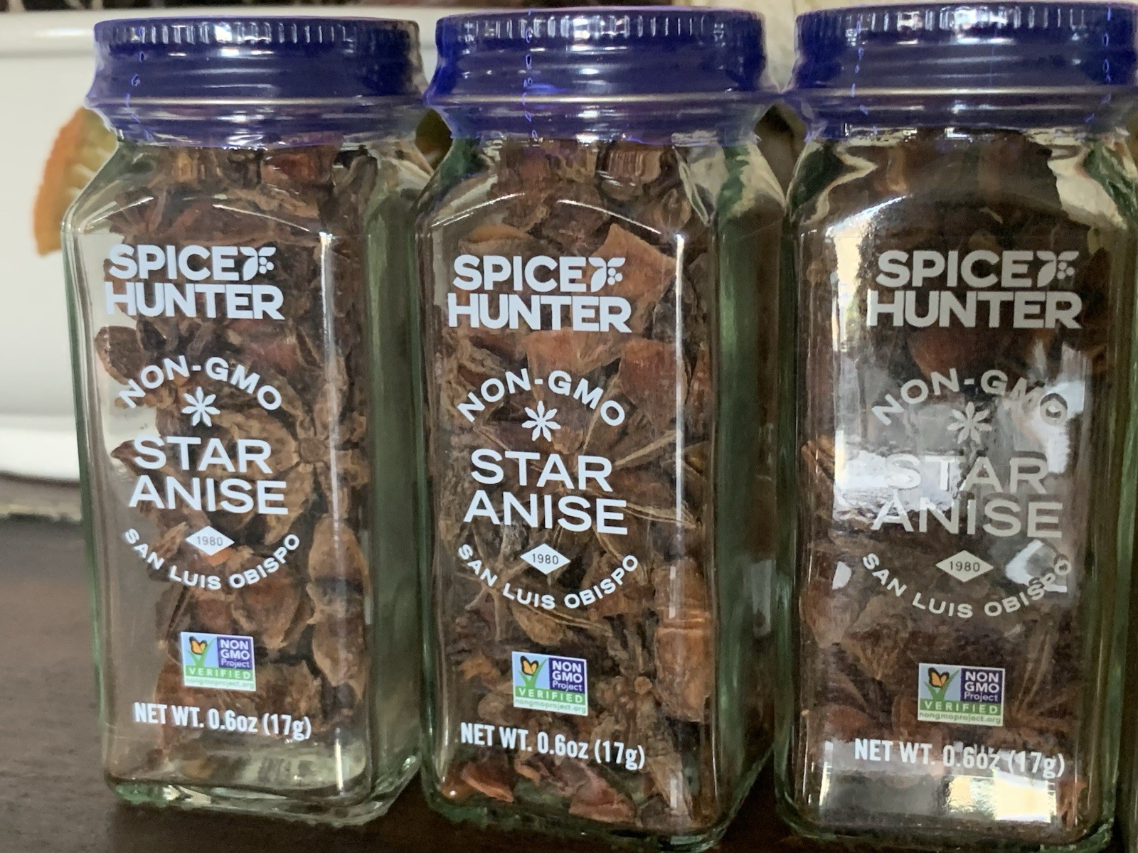 Spice Hunter Non-GMO Star Anise Whole 0.6 oz Pantry Exp Aug 2029