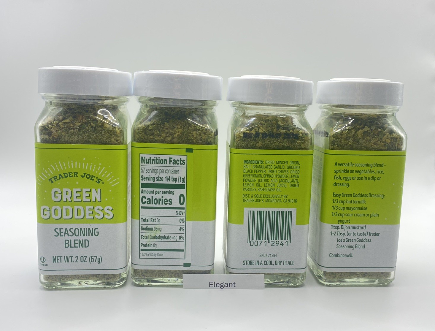 4 Pack Trader Joe’s Green Goddess Seasoning Blend 2oz each Spice Mix EXP 05/2027
