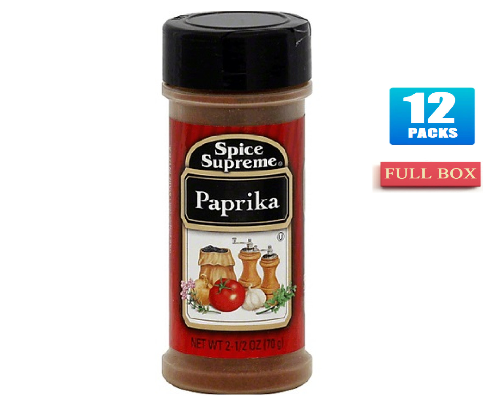 12x Packs Spice Supreme Paprika – 2.5oz Each